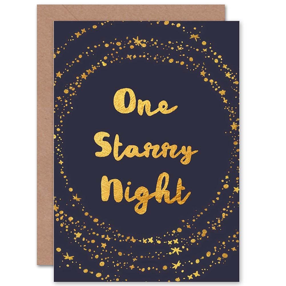 One Starry Night Christmas Greetings Card
