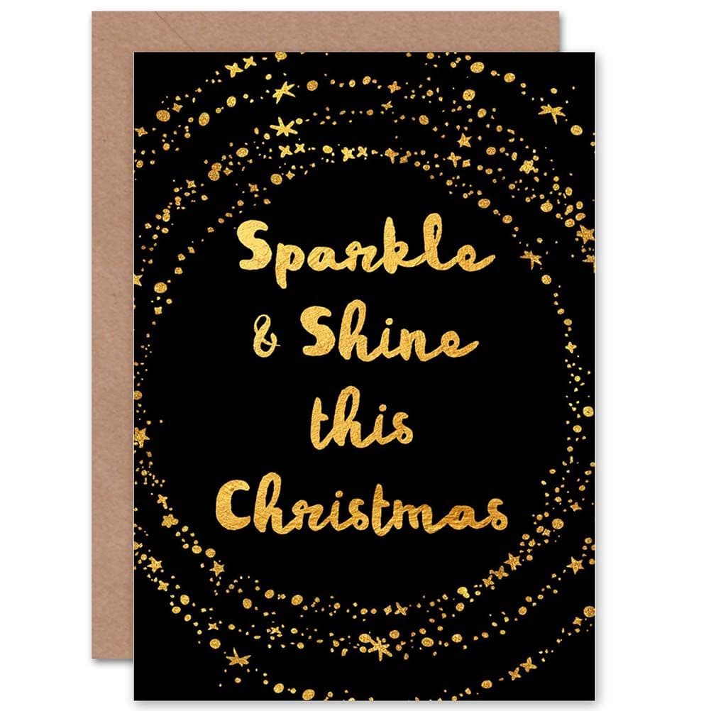 Sparkle And Shine Christmas Greetings Card