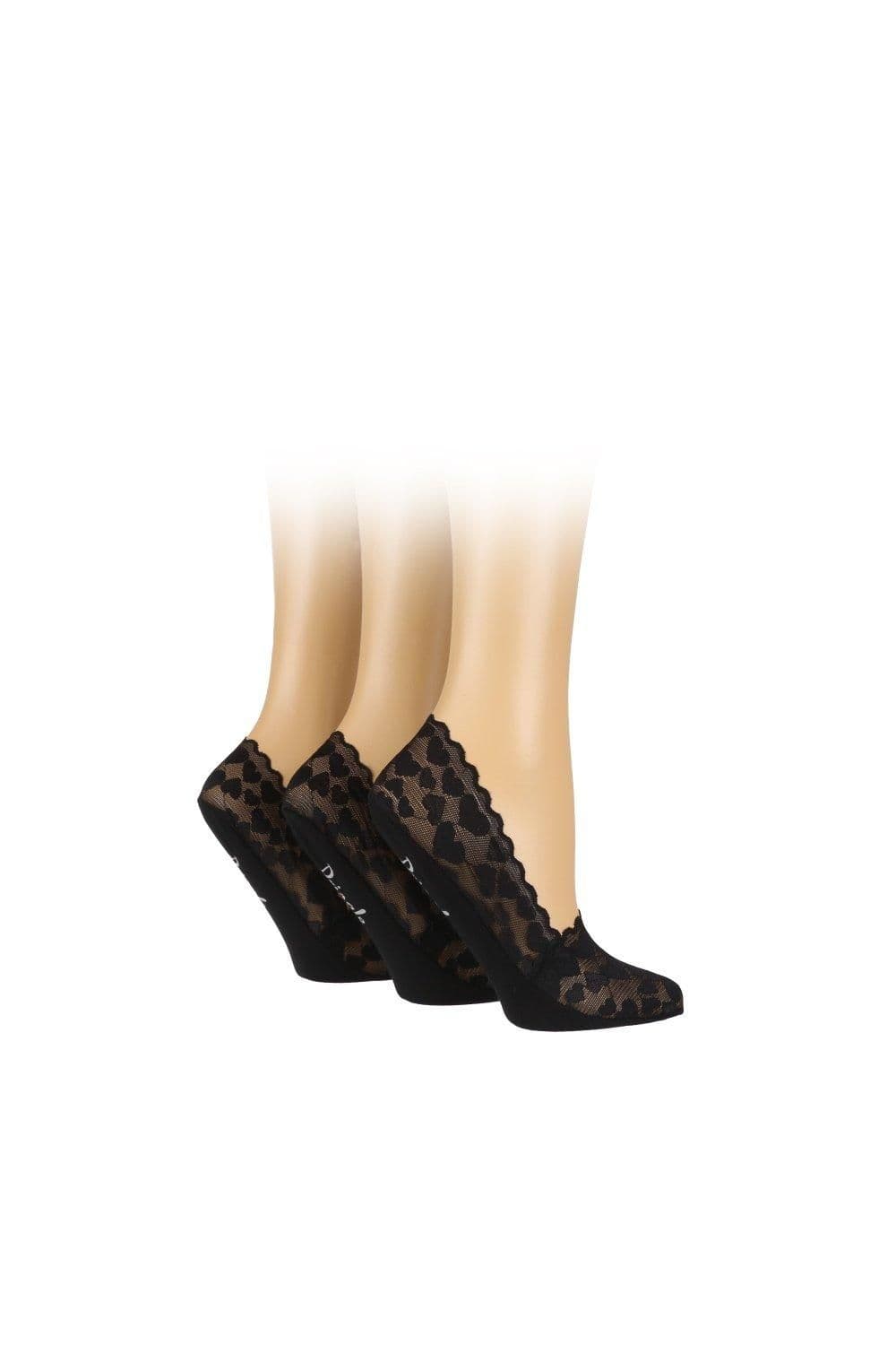3 Pair Pack Cotton Shoe Liner Socks
