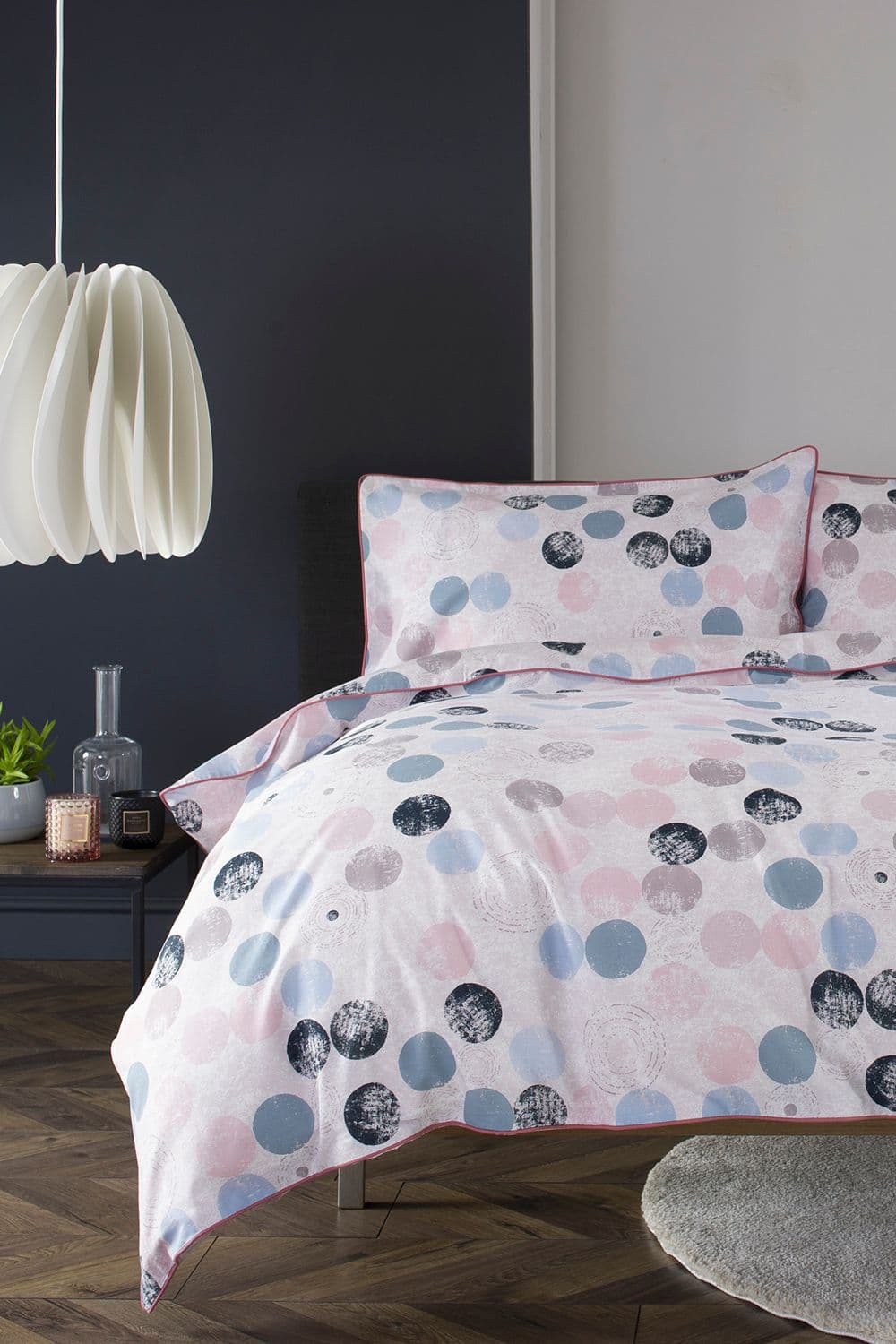 Othello Modern Printed Cotton Reversible King Duvet Cover Set