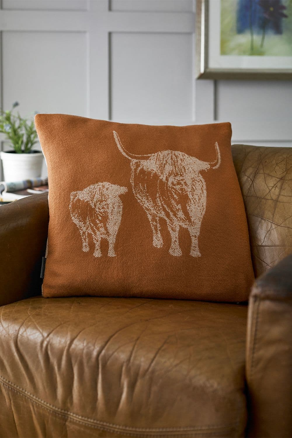 Cow Faux Cashmere Cushion