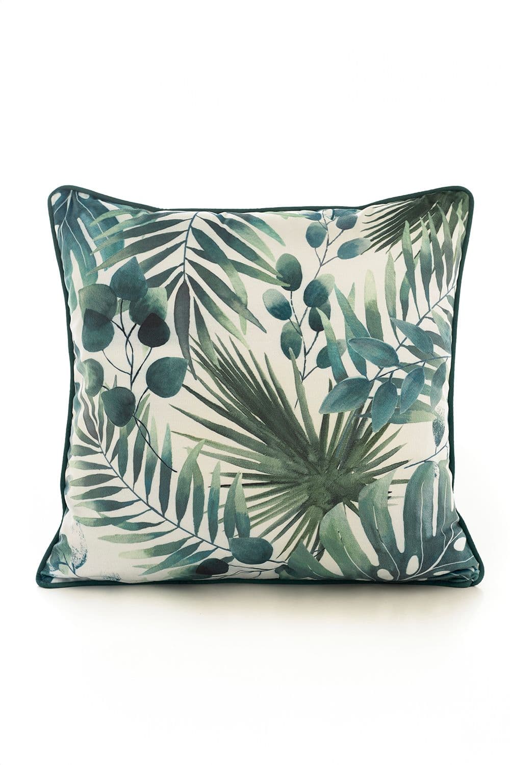 Lush 50x50cm Soft Velvet Pipe Trimmed Filled Cushion