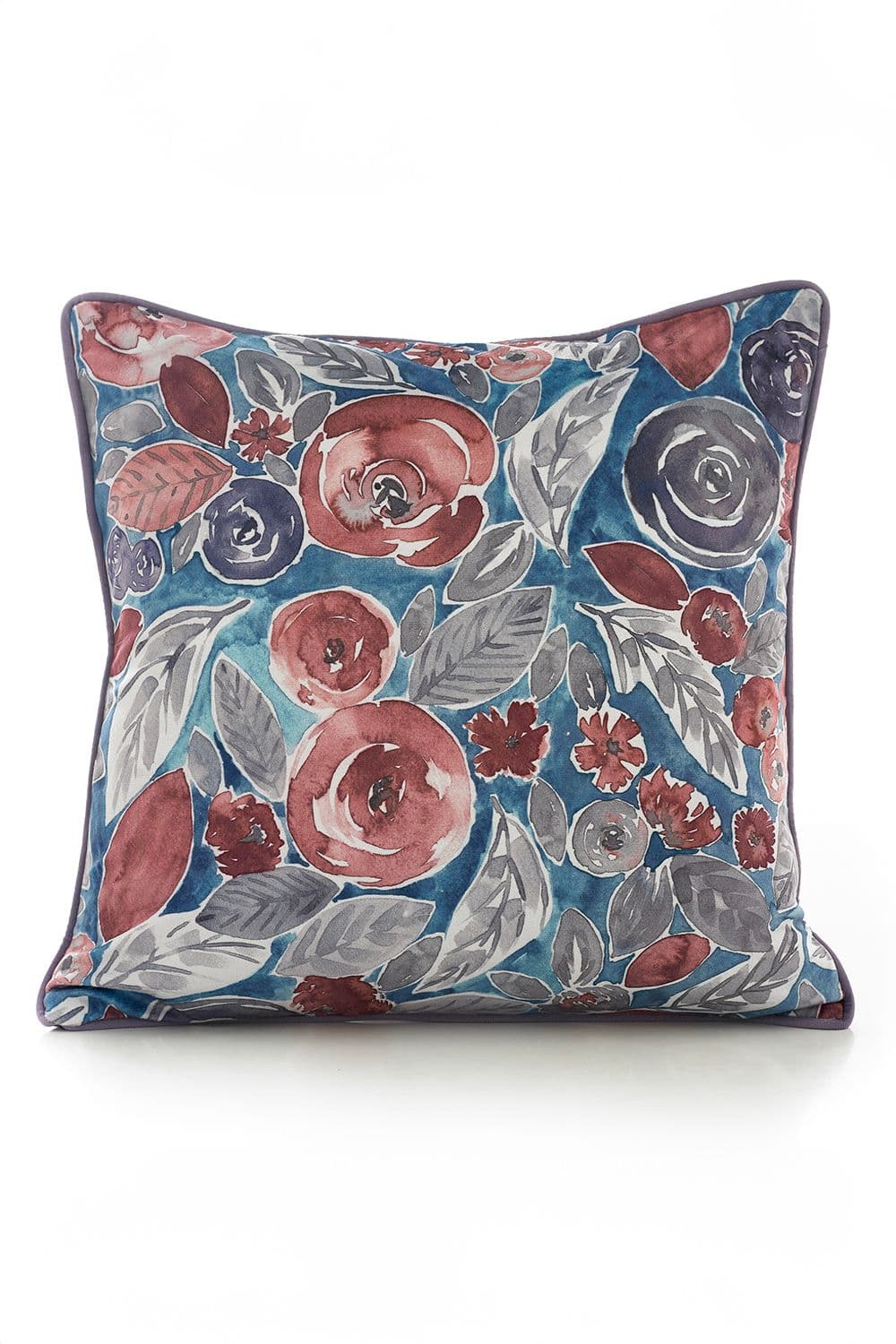 Misty 50x50cm Soft Velvet Pipe Trimmed Filled Cushion
