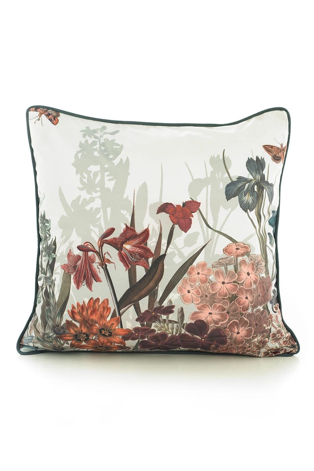 Tivoli 50x50cm Soft Velvet Pipe Trimmed Filled Cushion