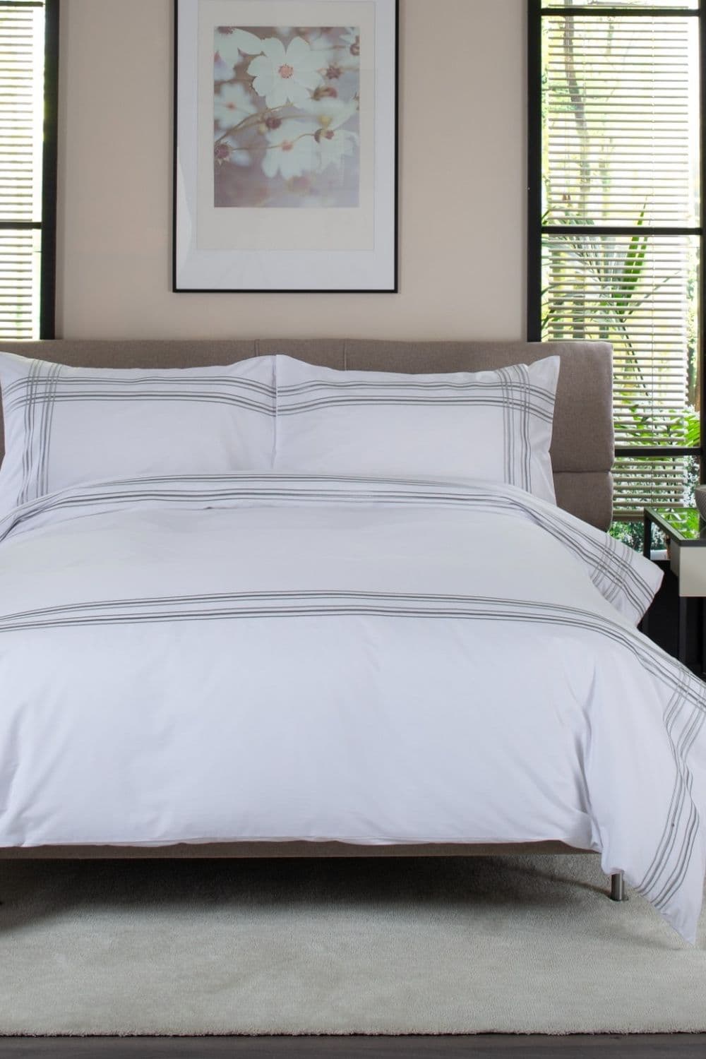 Lines 200 Thread Count 100% Cotton Duvet Cover Set