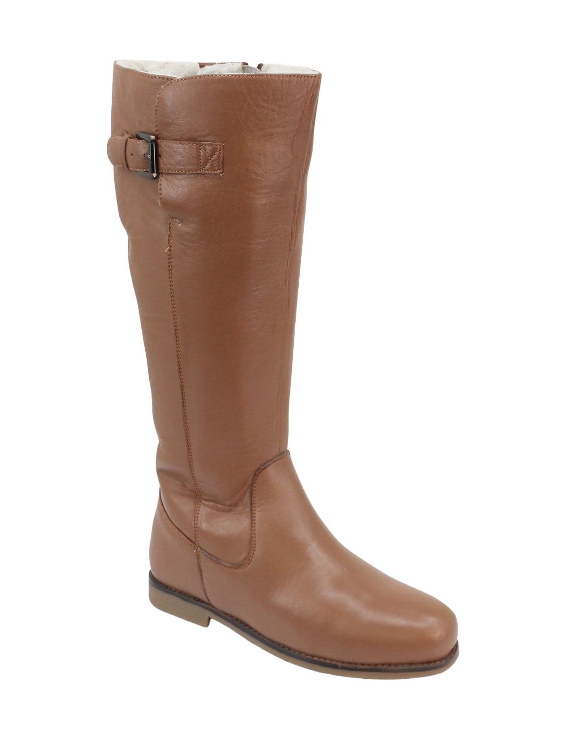 Chums Women's Leather Boots Thermal Lined in Tan | Size: 4