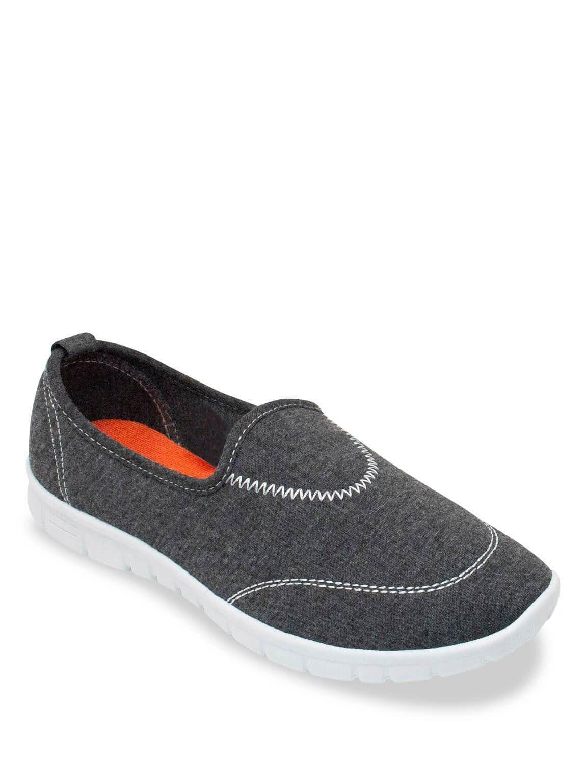 Chums Women's Slip On Shoe With Contrast Insole in Grey | Size: 8