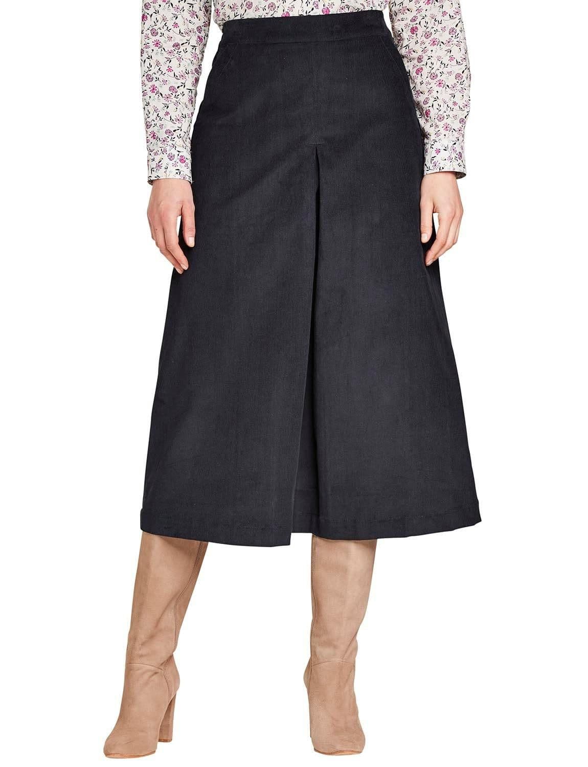 Chums Women's Cord Skirt in Navy | Size: 18R