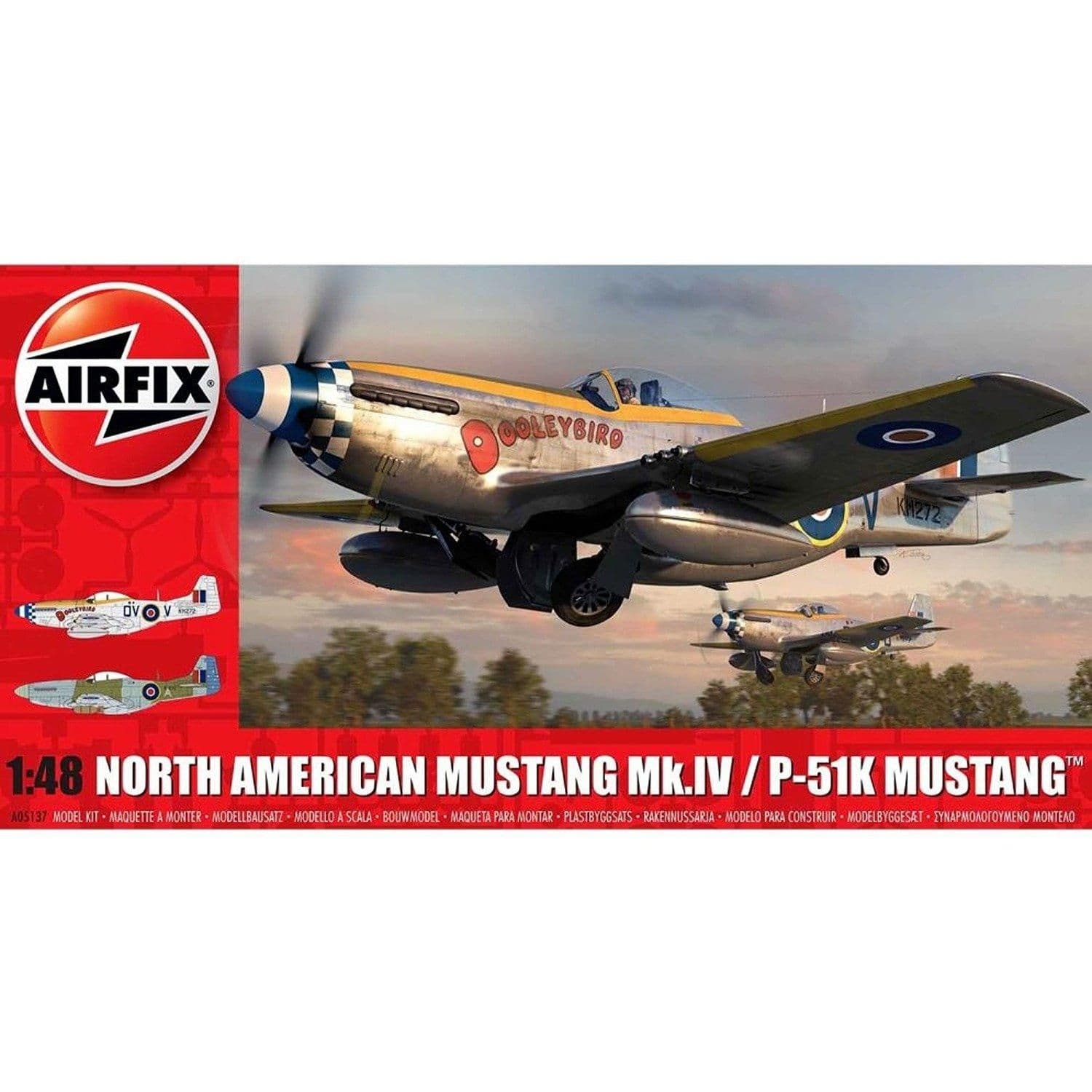 A05137 North American Mustang Mk.IV 1 48 Scale Model Kit