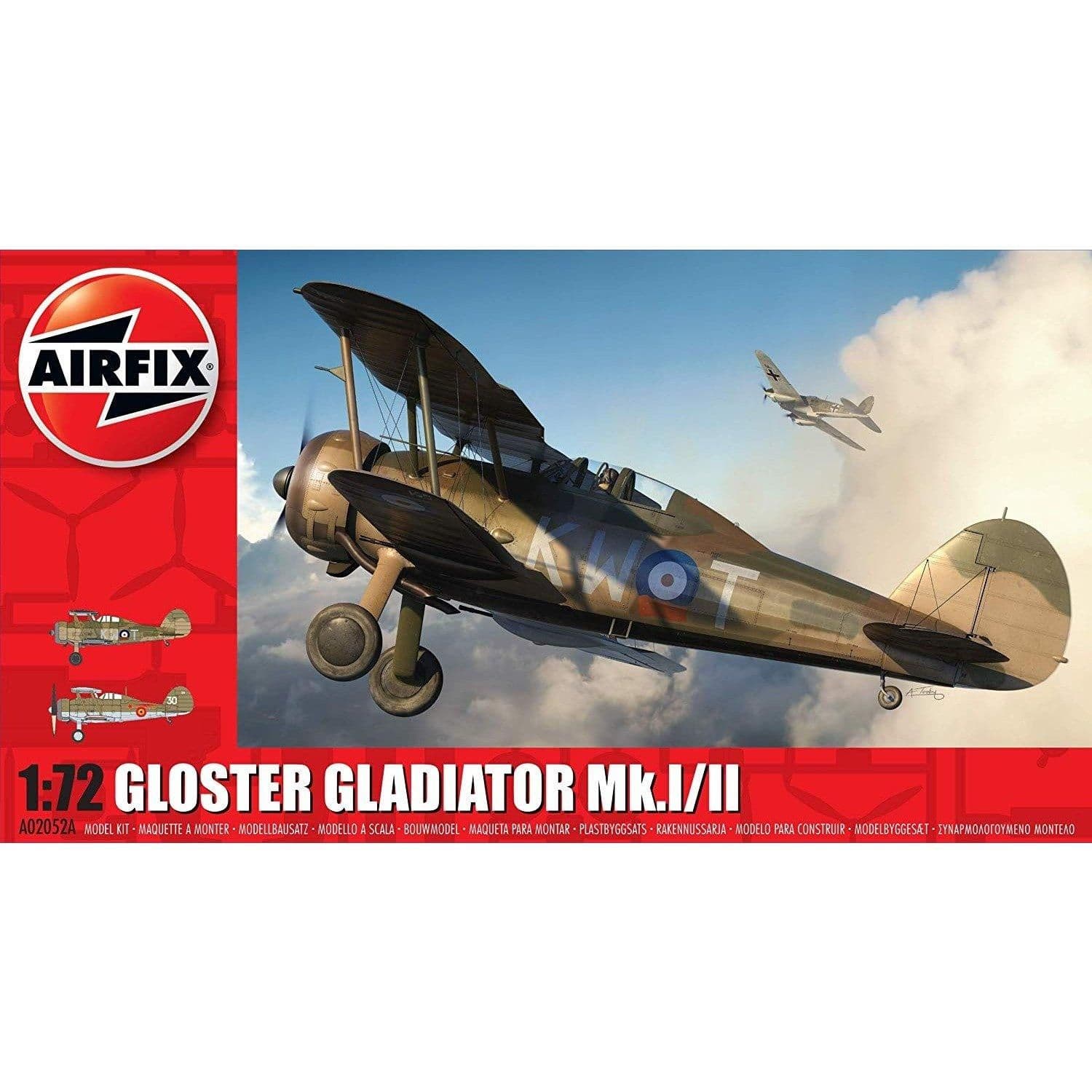 A02052A Gloster Gladiator Mk.I Mk.II Aircraft 1 72 Scale Model Kit