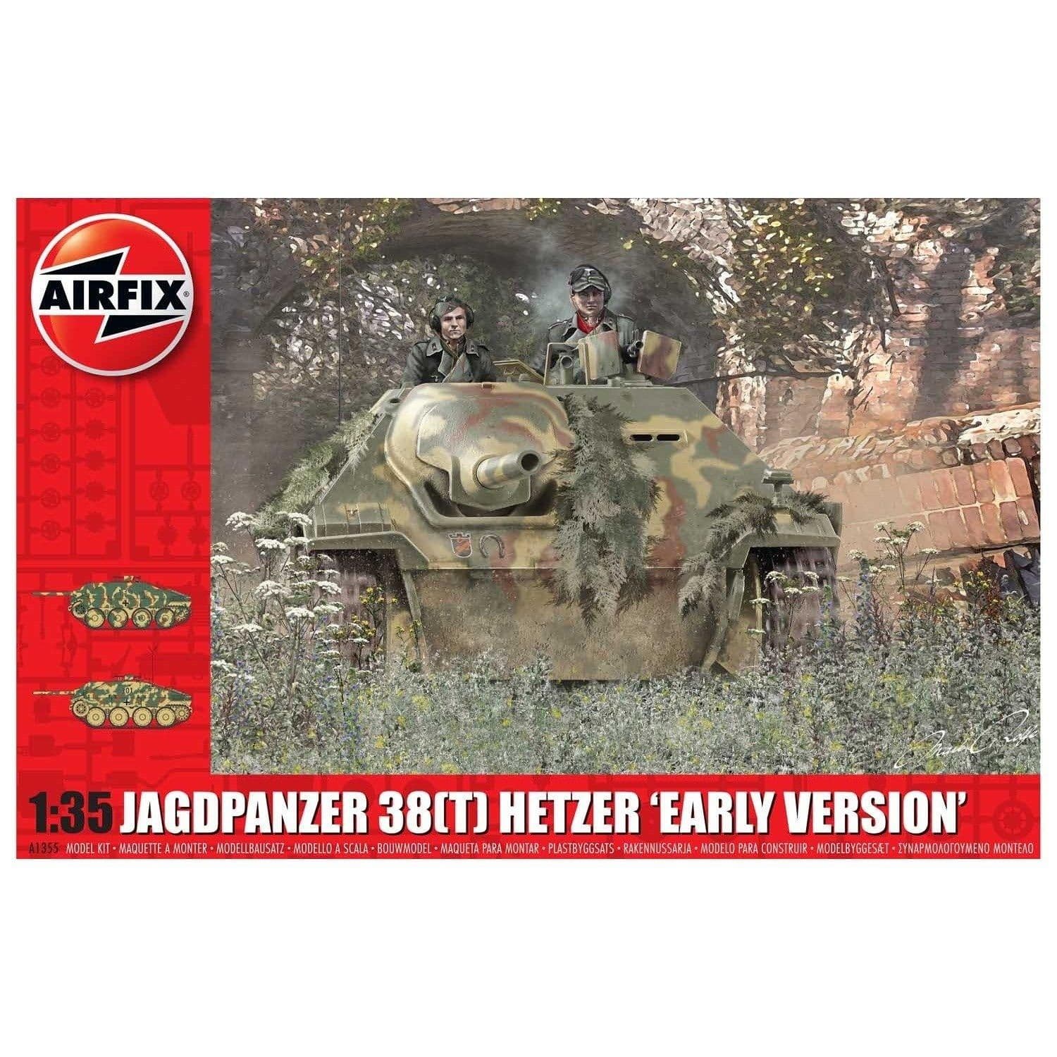 A1355 Tank Jagdpanzer 38 Tonne Hetzer Early Version 1 35 Scale Model Kit