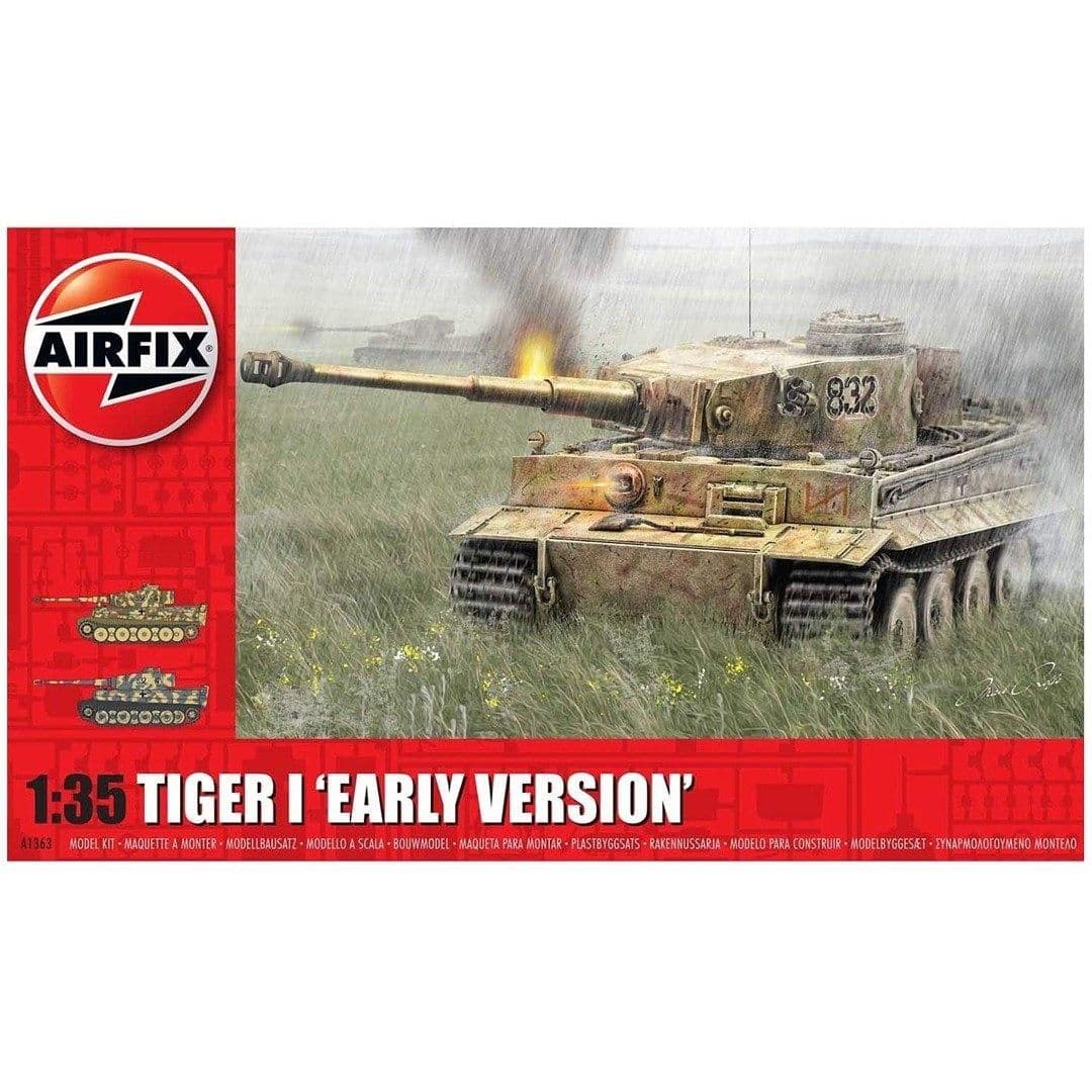 A1363 Tiger 1 Early Version tank 1 35 Scale Model Kit
