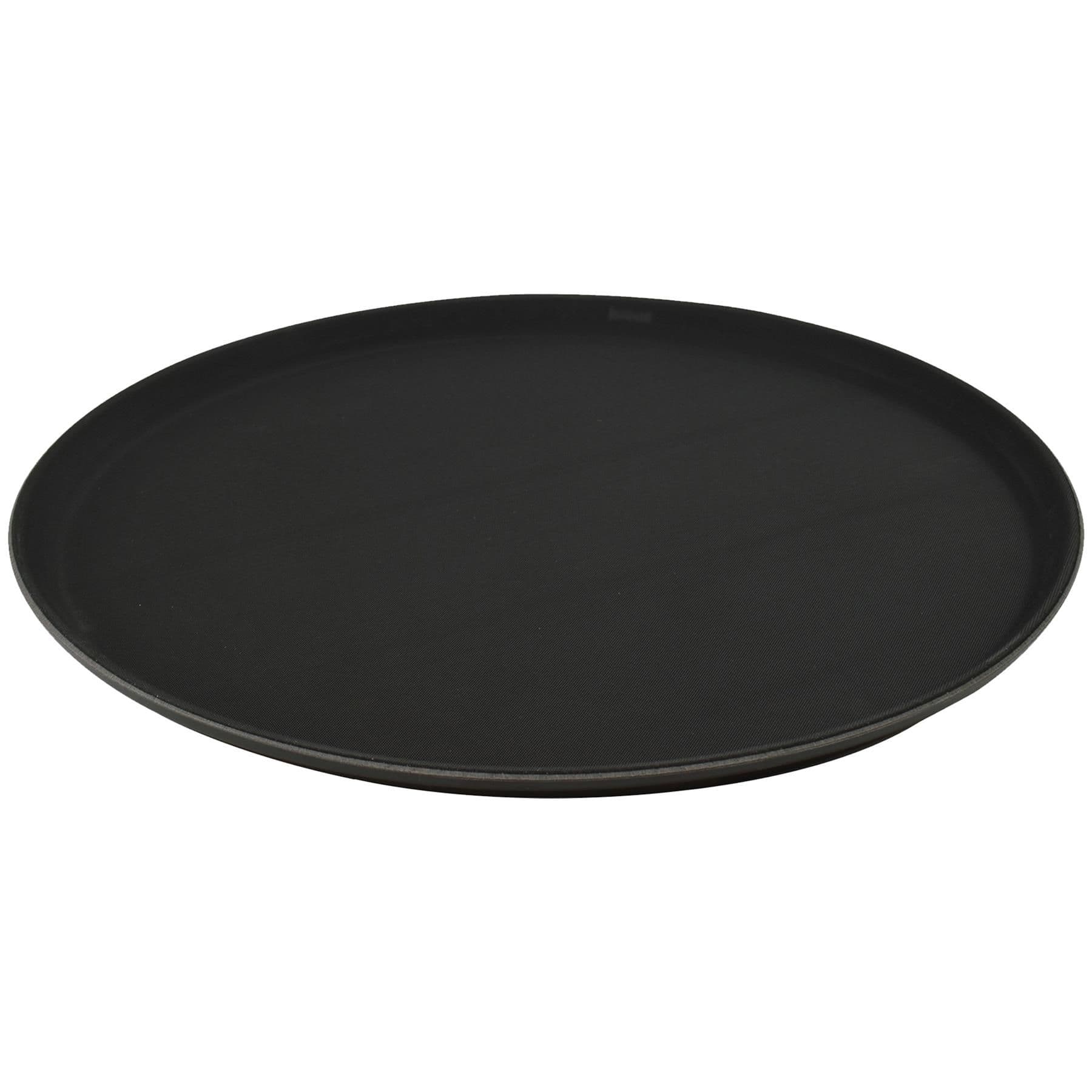Round Non-Slip Serving Tray 40cm Black