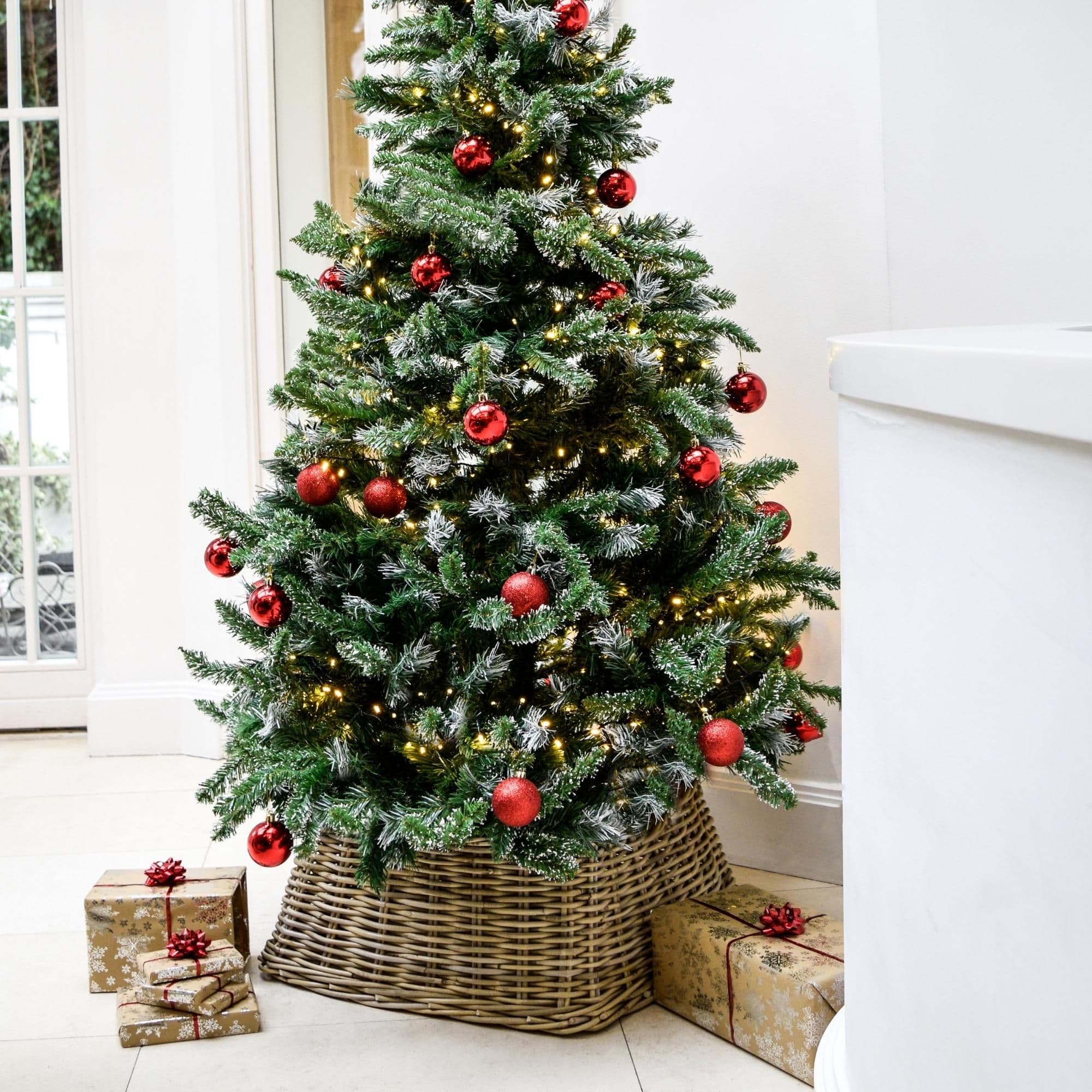 Wicker Tree Skirt Square H26cm W55cm