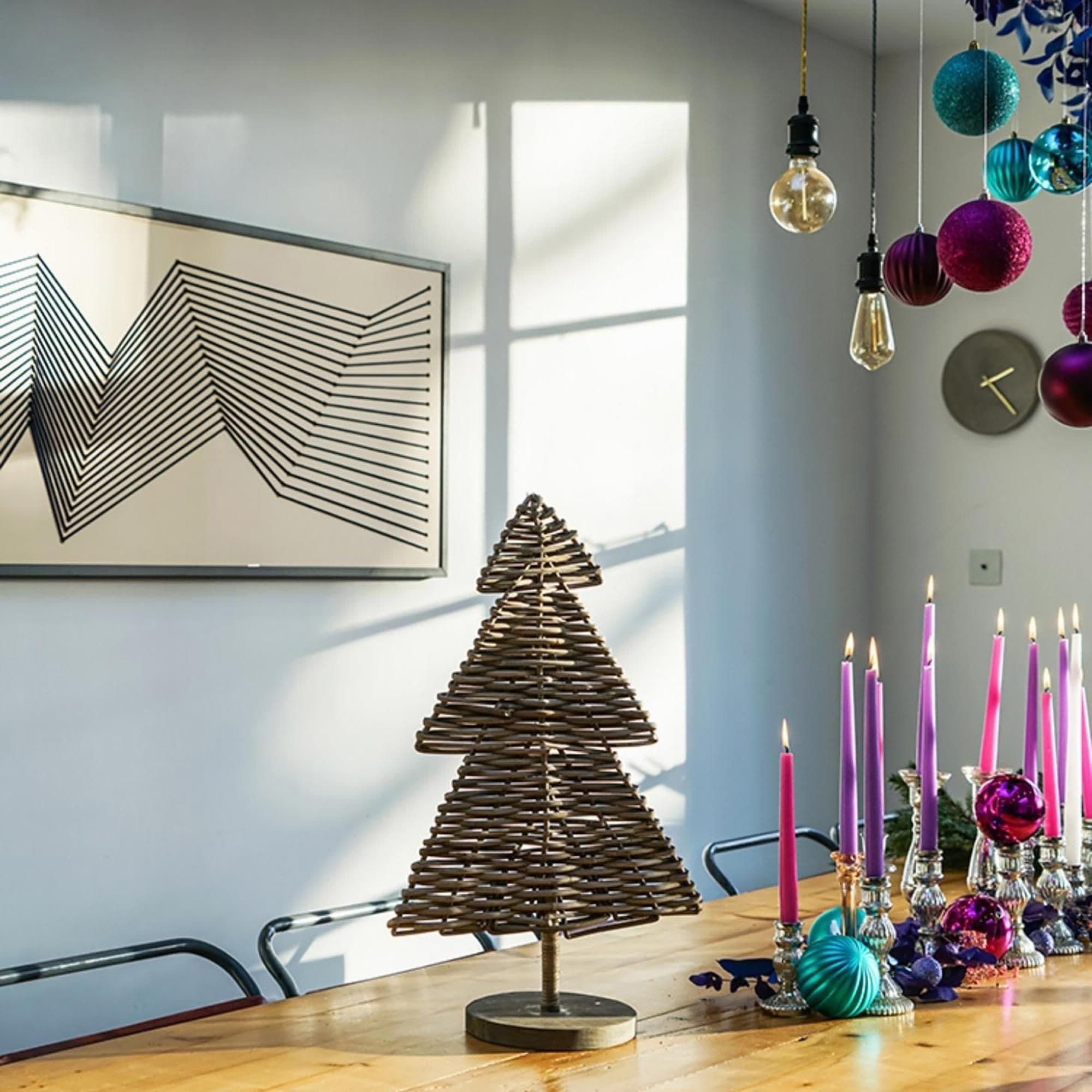 Rattan Christmas Tree H60Cm