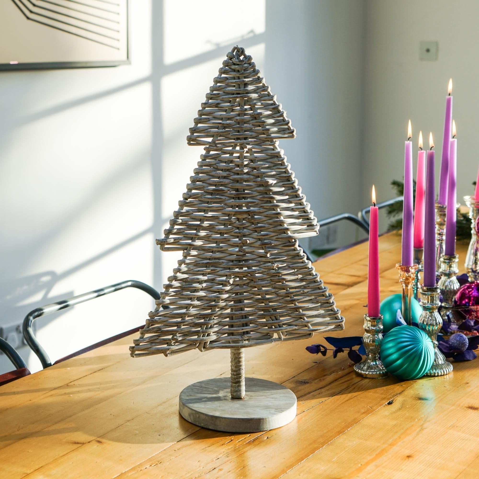 Rattan Christmas Tree H60Cm