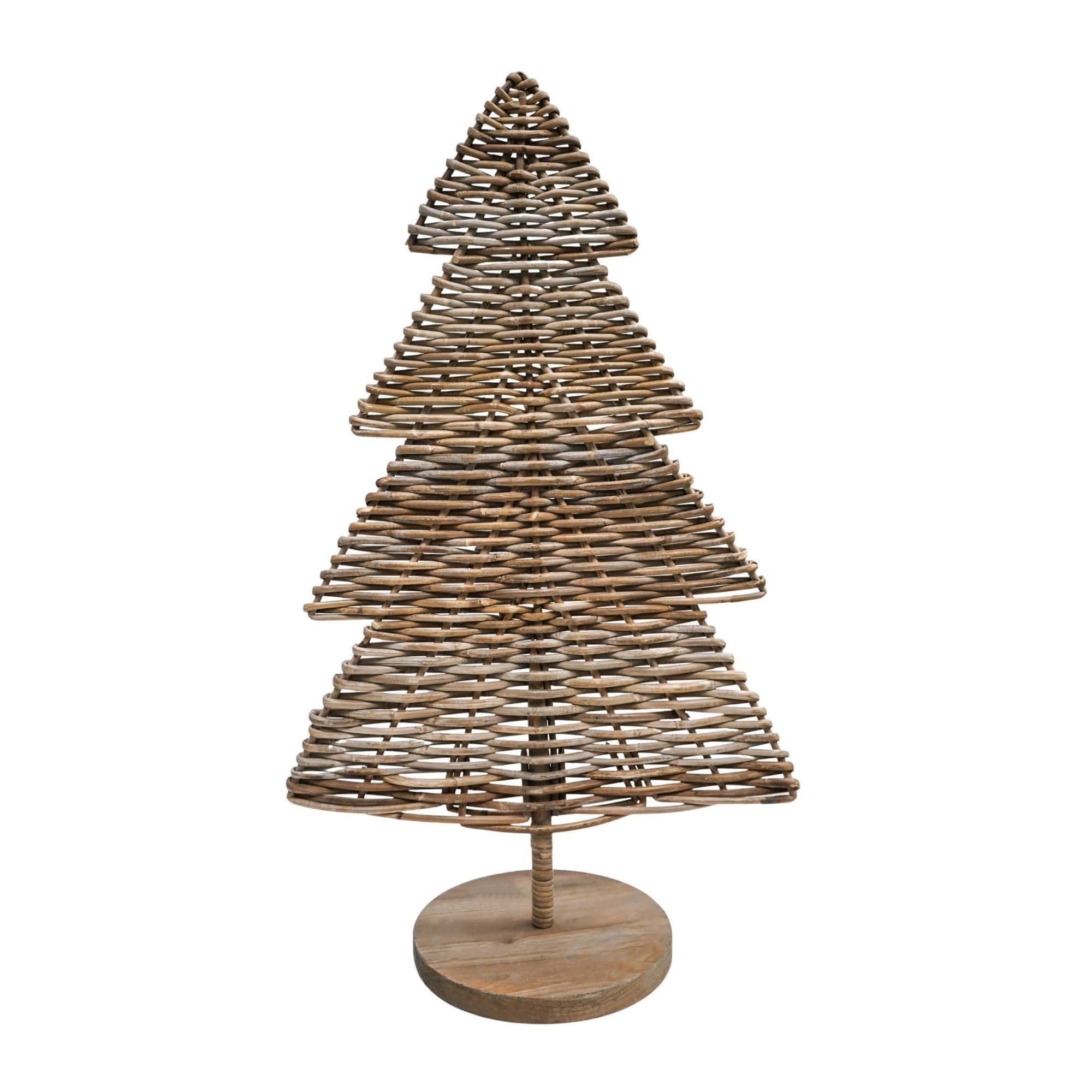 Rattan Christmas Tree H80Cm
