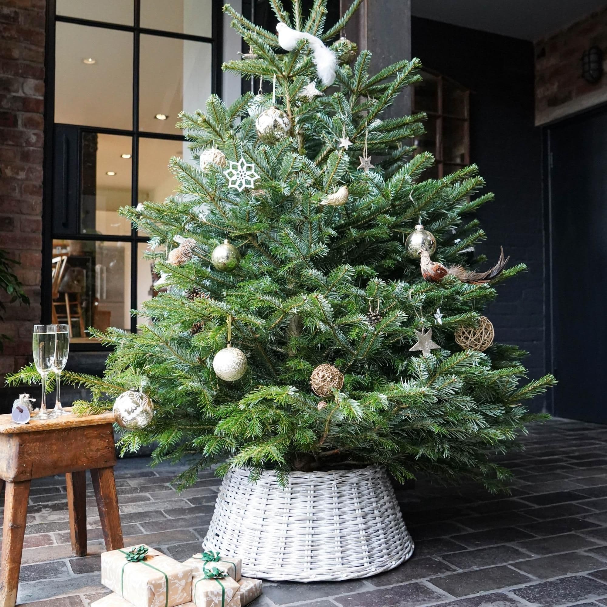 Wicker Tree Skirt Round H26cm D60cm