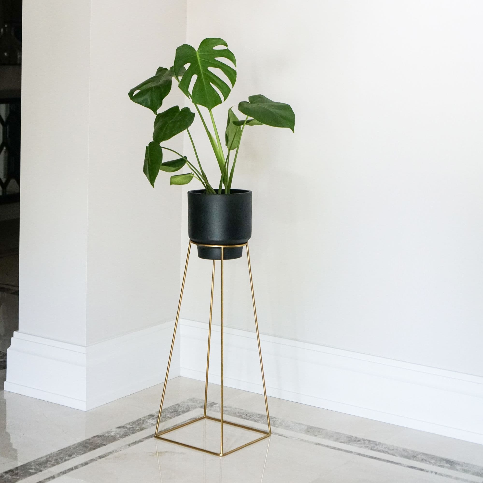 Minimo Plant Stand Gold H40cm x D21cm