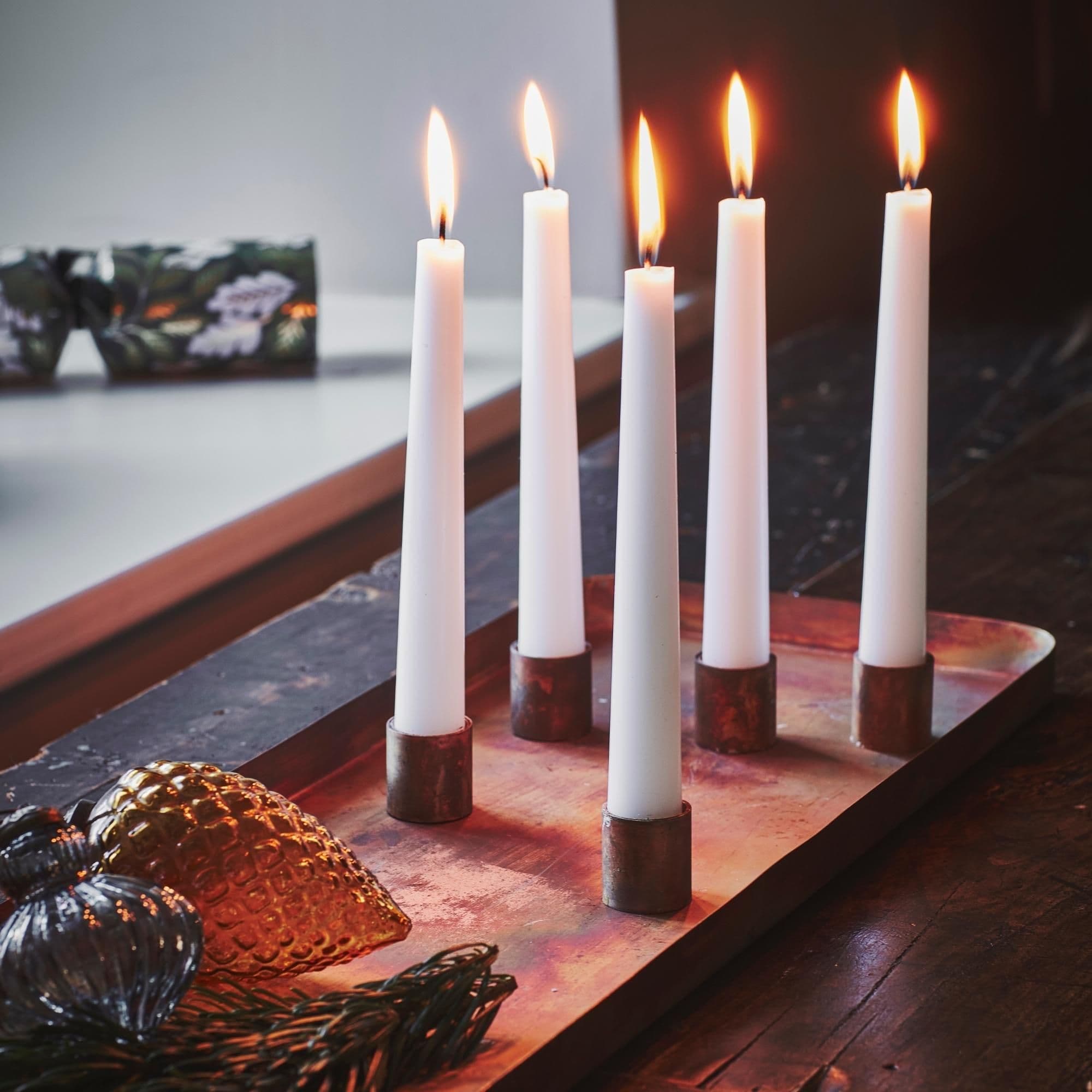 Rectangle Centrepiece Metal Magnetic Candle Holders H2.5Cm W60cm D20Cm