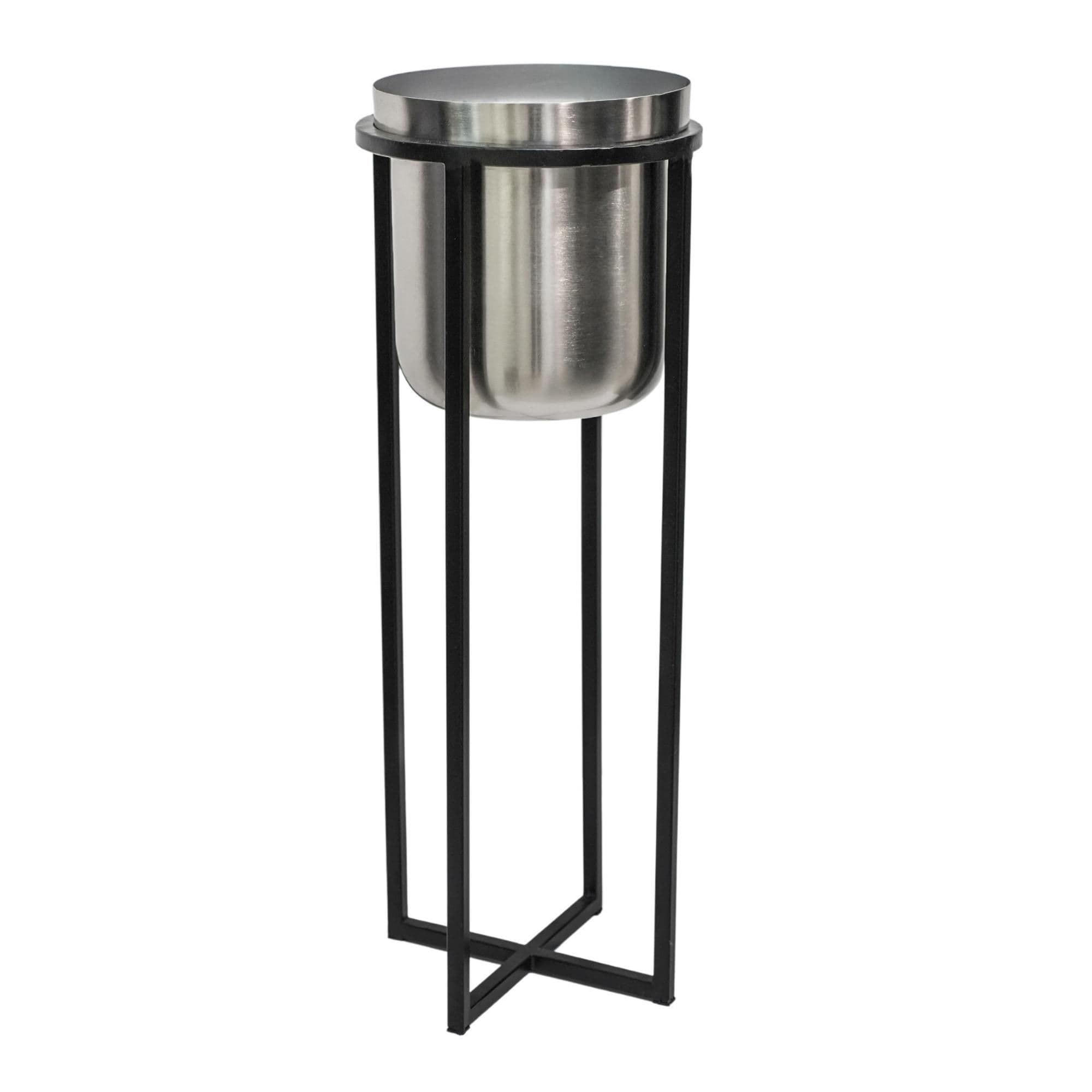 Calla Planter Stand Black Pewter H78cm x D29cm