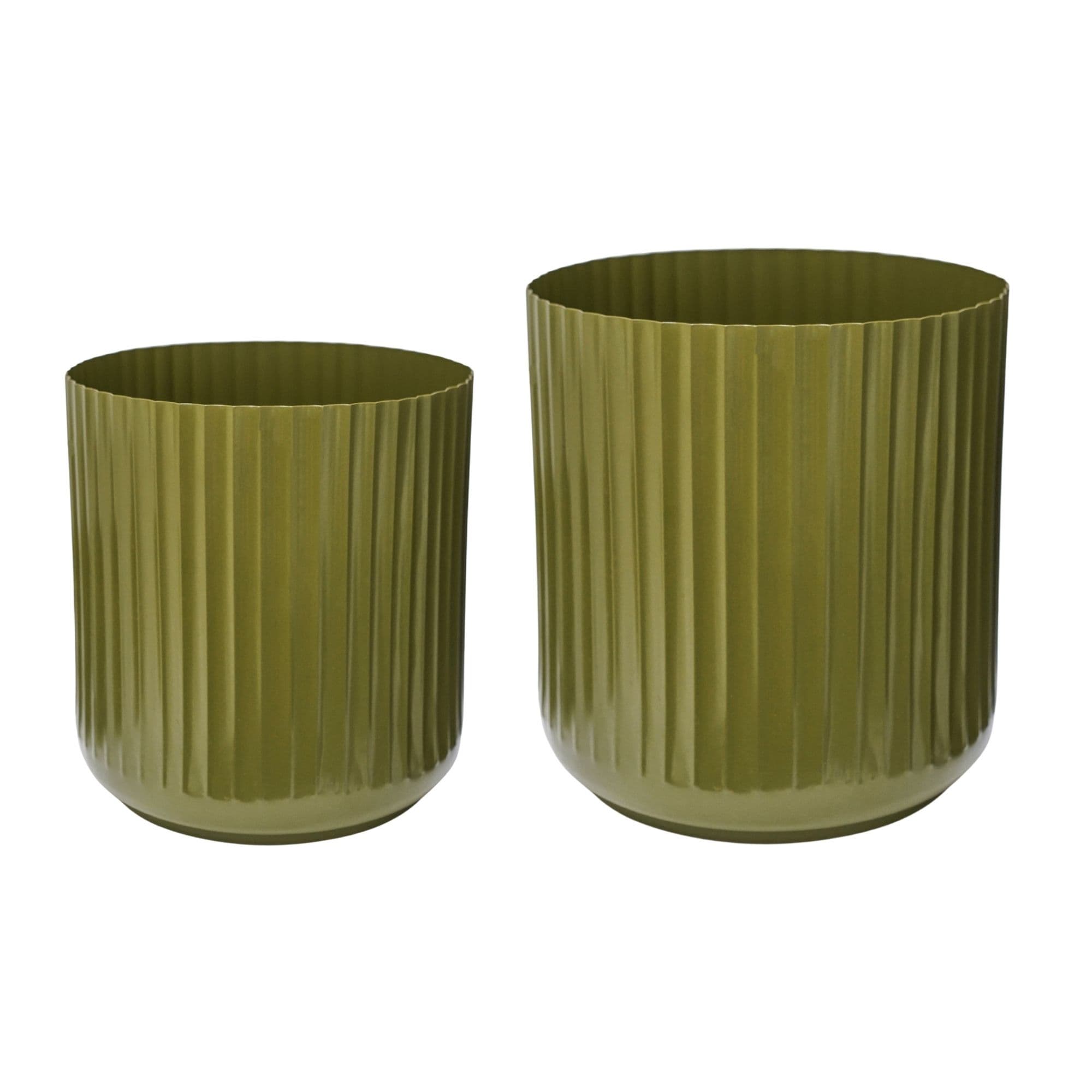 Hudson Corrugated Planters Set Two