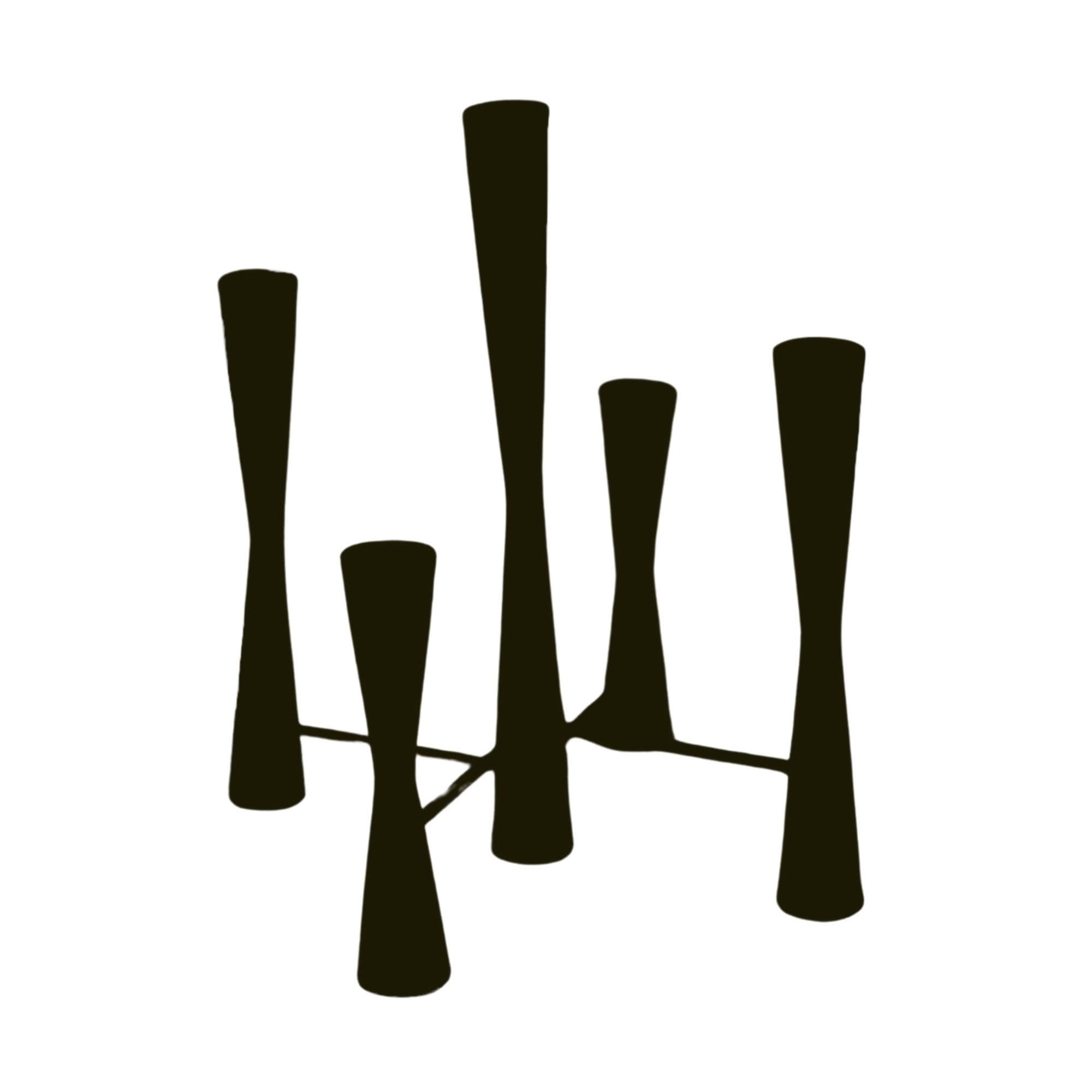 Parker 5 Piece Candle Centerpiece H42cm W27.5cm