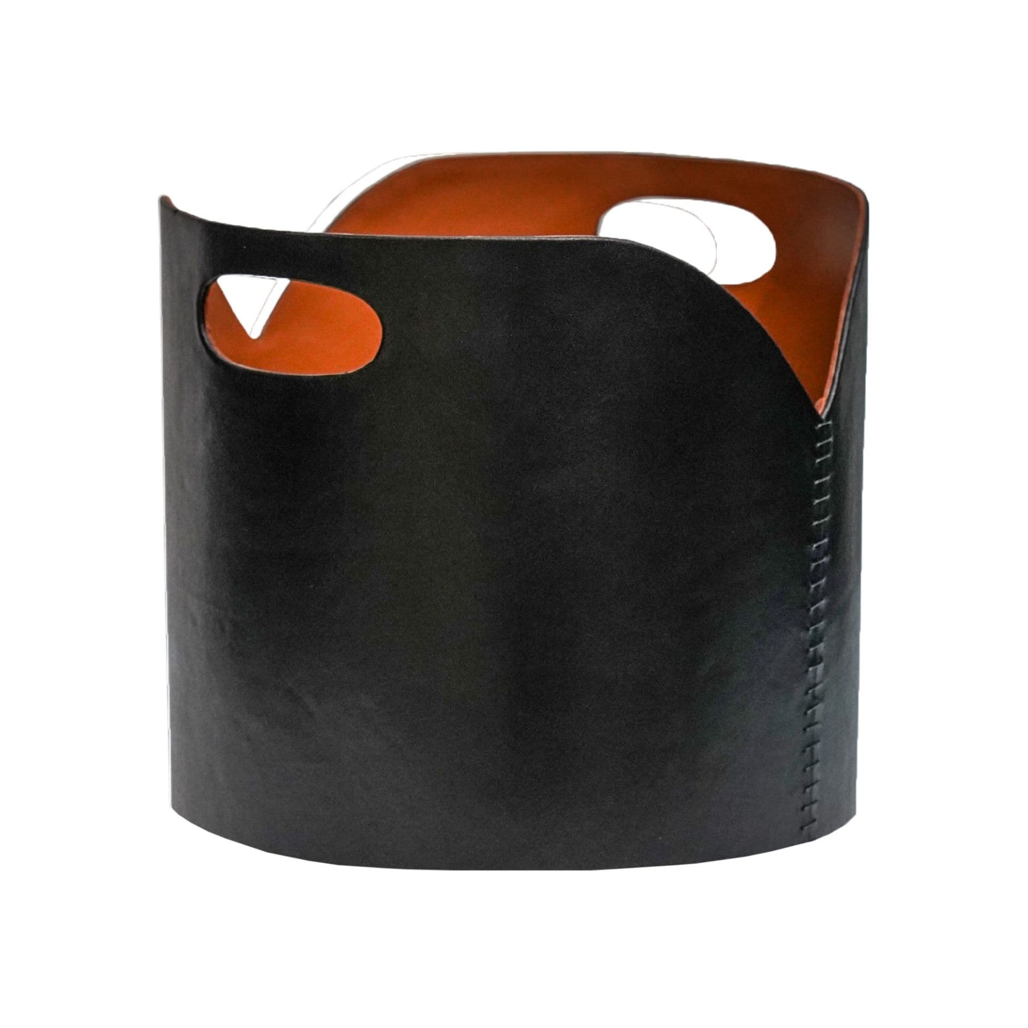Faux Leather Log Bucket H30cm W40cm