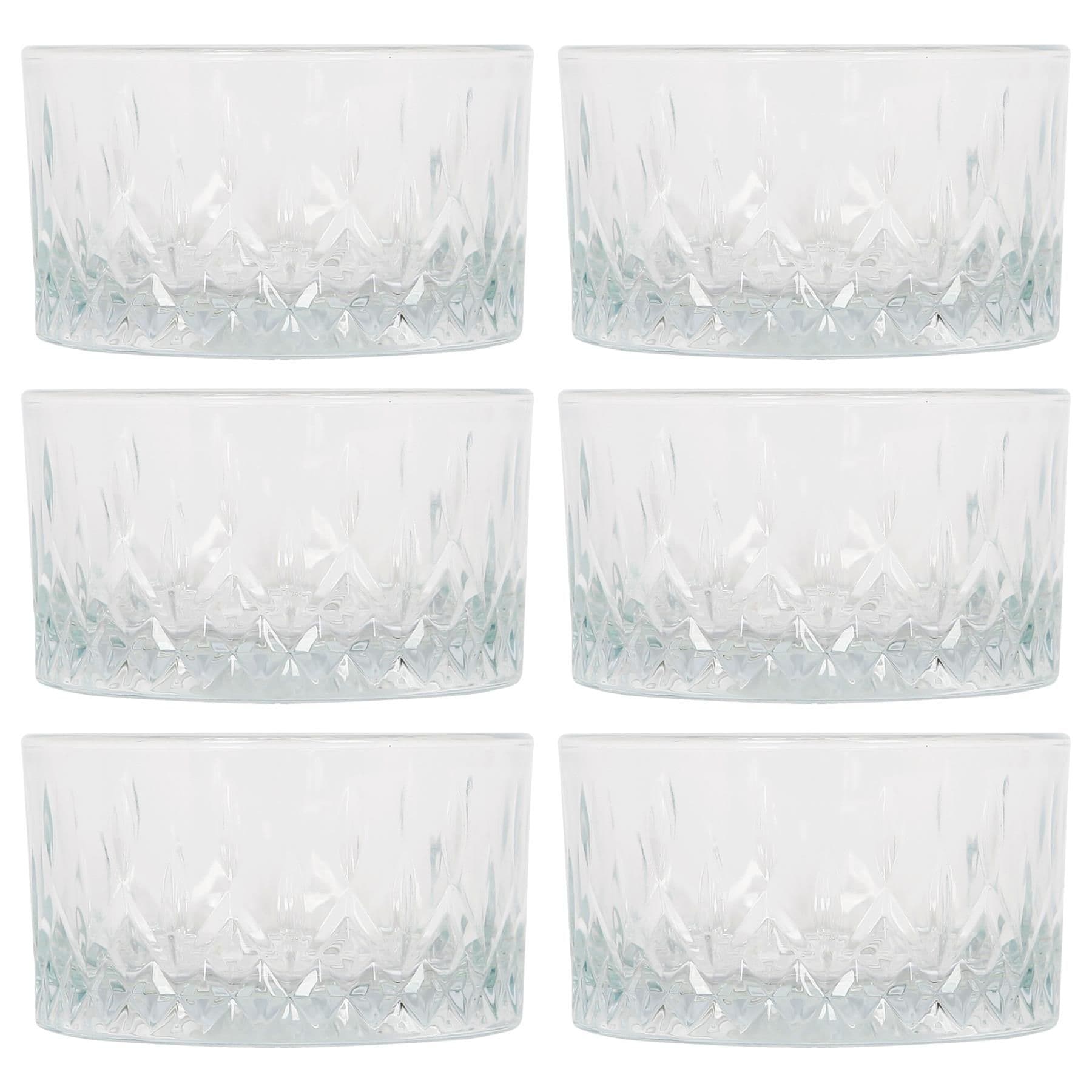 Odin Glass Snack Bowls - 9.5cm - Pack of 6