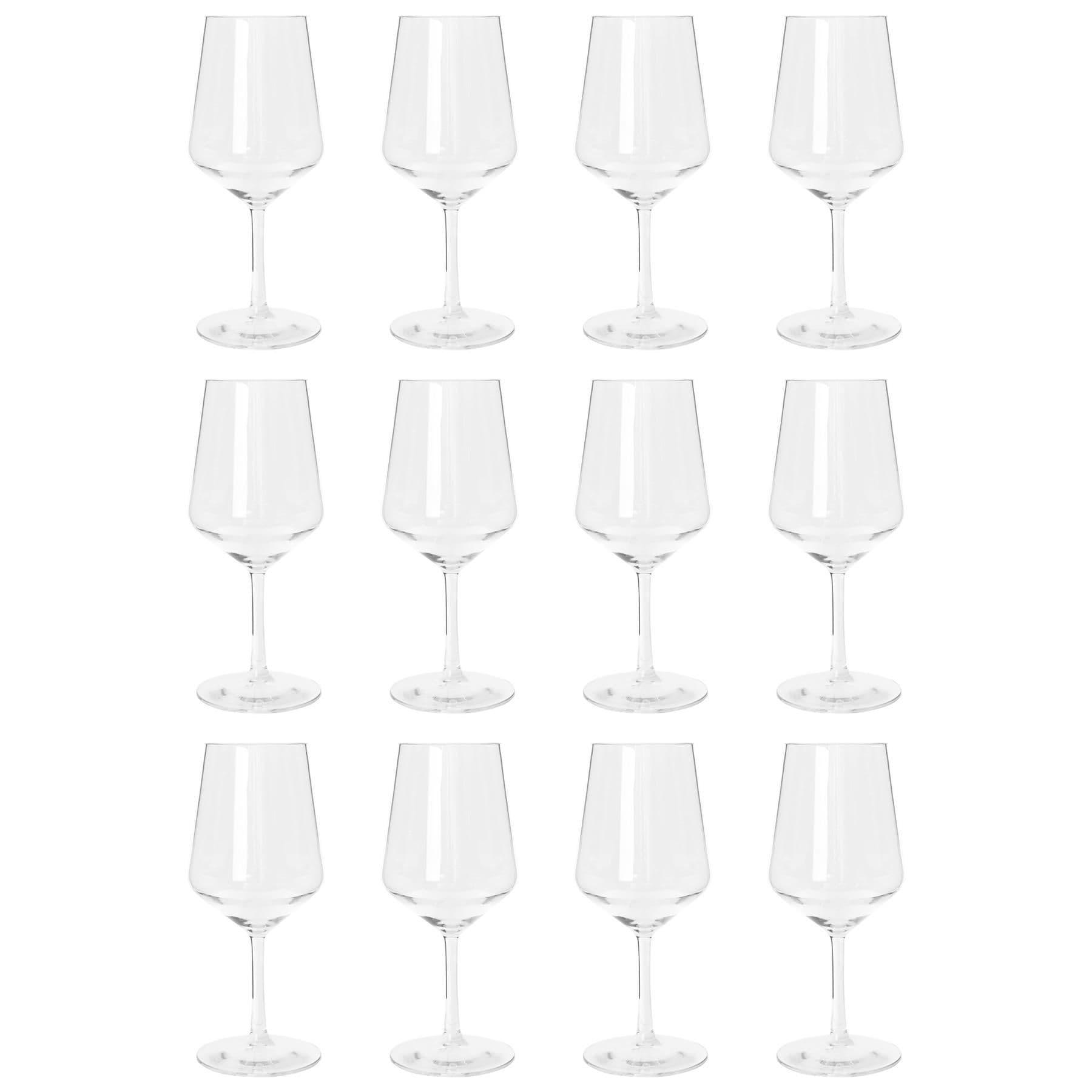 Reusable Plastic Wine Glasses - 500ml - Pack of 12