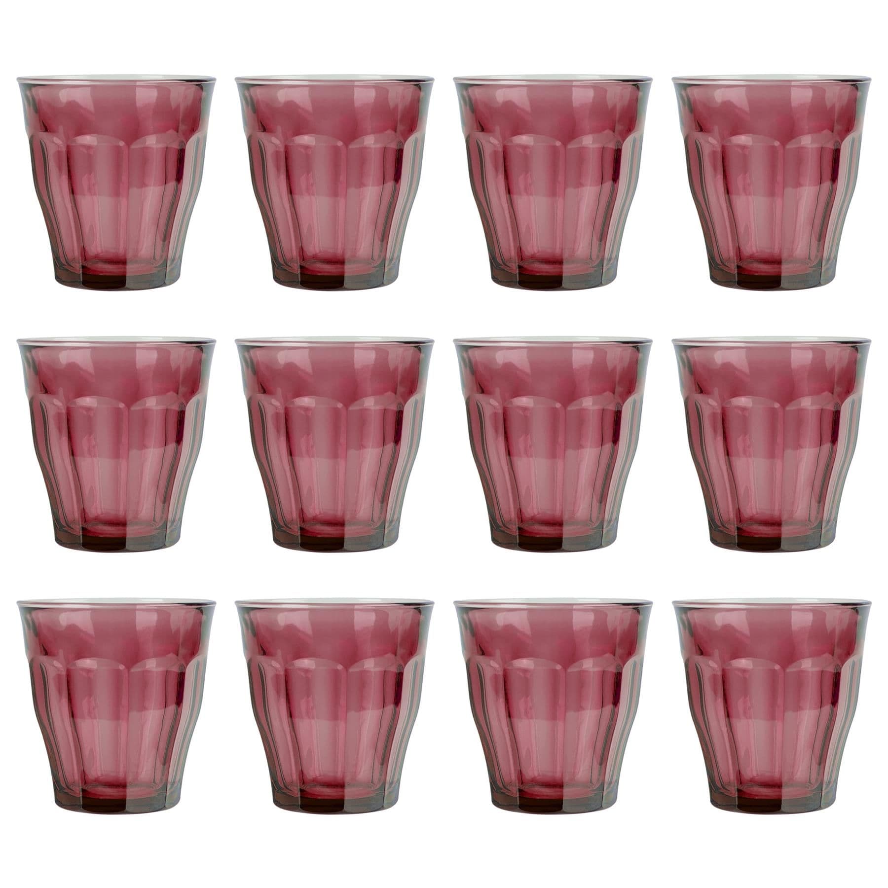 Picardie Glass Tumblers - 250ml - Pack of 12