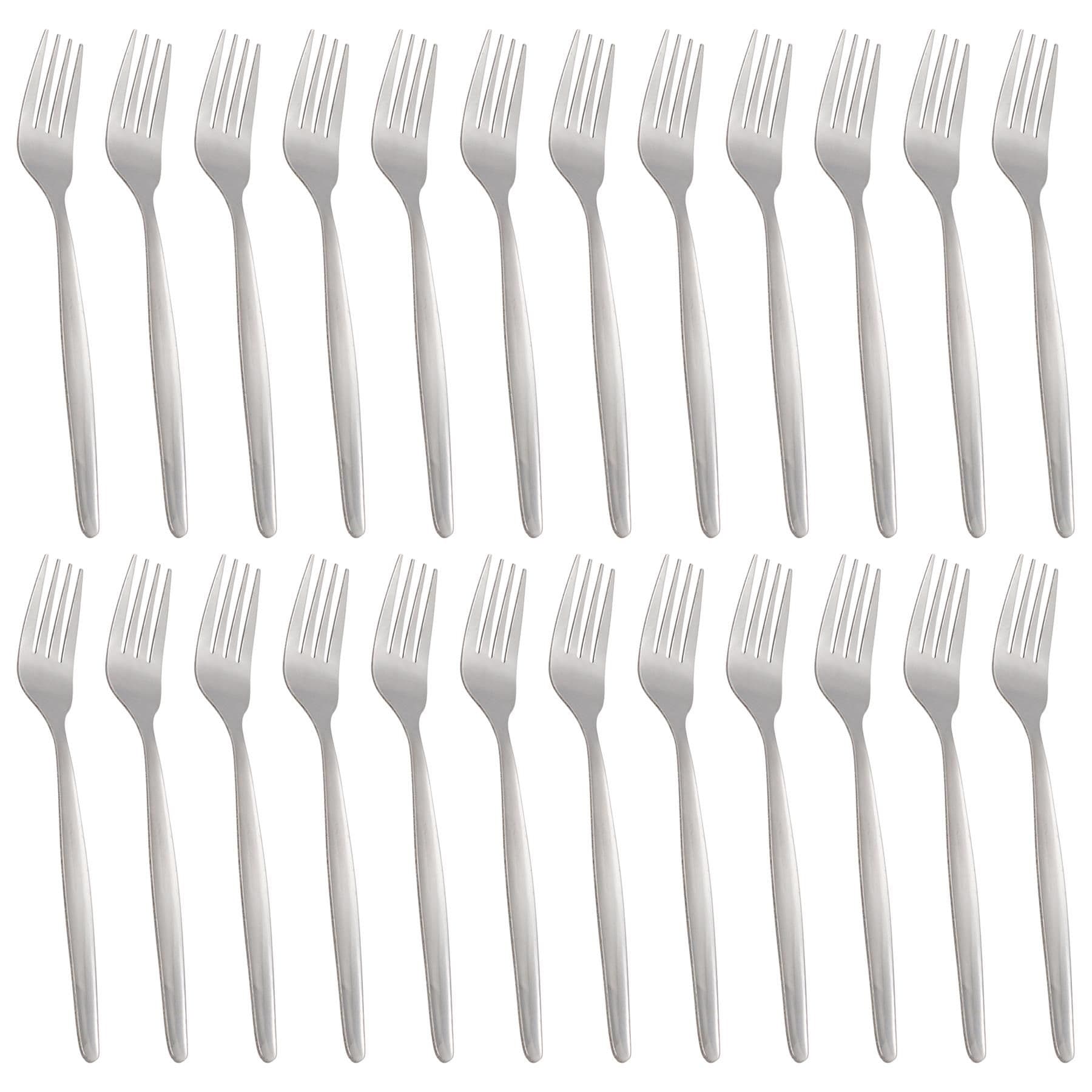 Economy Stainless Steel Dinner Forks - 19.5cm - Pack of 24