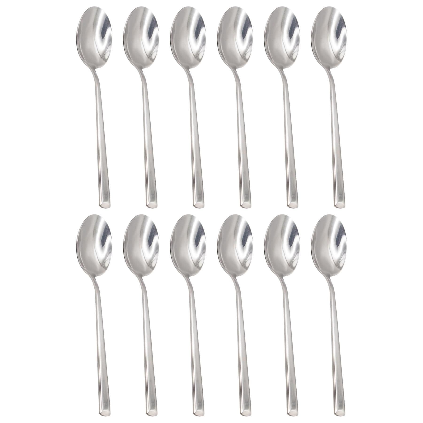 Tondo Stainless Steel Dessert Spoons - 21cm - Pack of 12