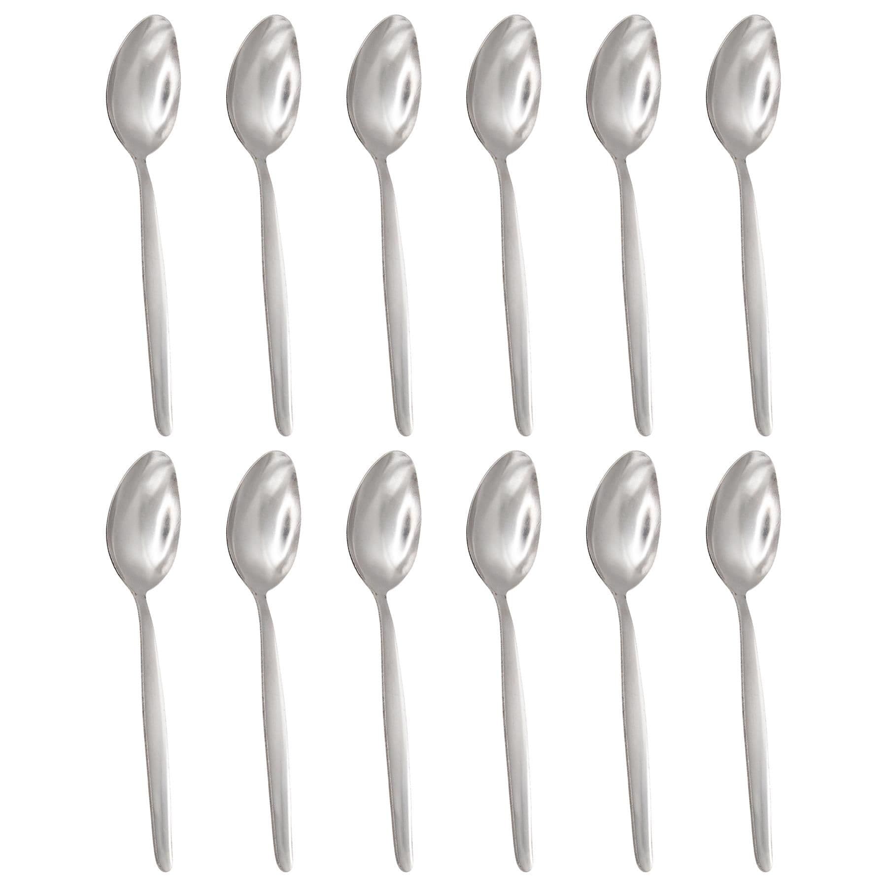 Economy Stainless Steel Dessert Spoons - 19cm - Pack of 12