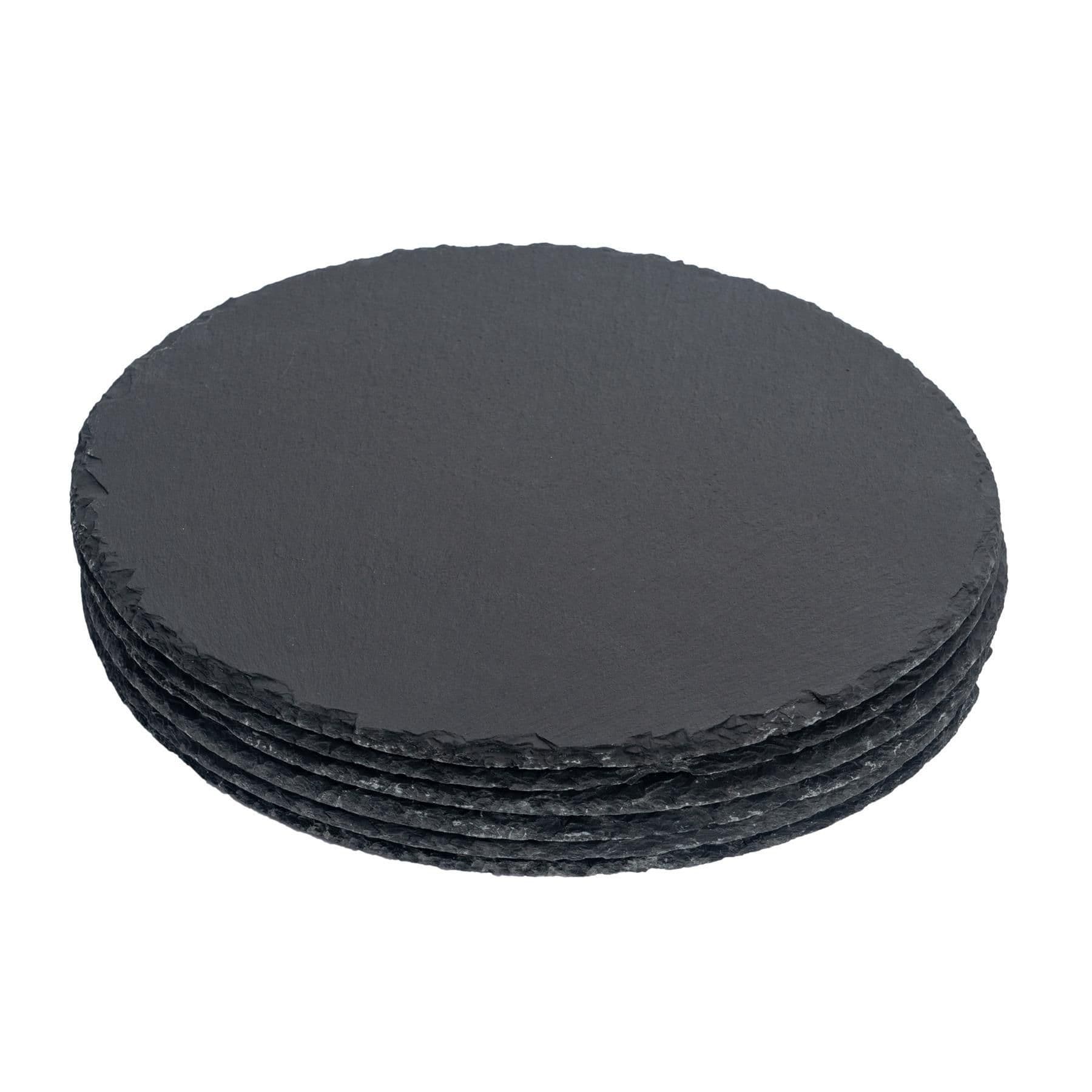 Round Slate Placemats 30cm Pack of 6