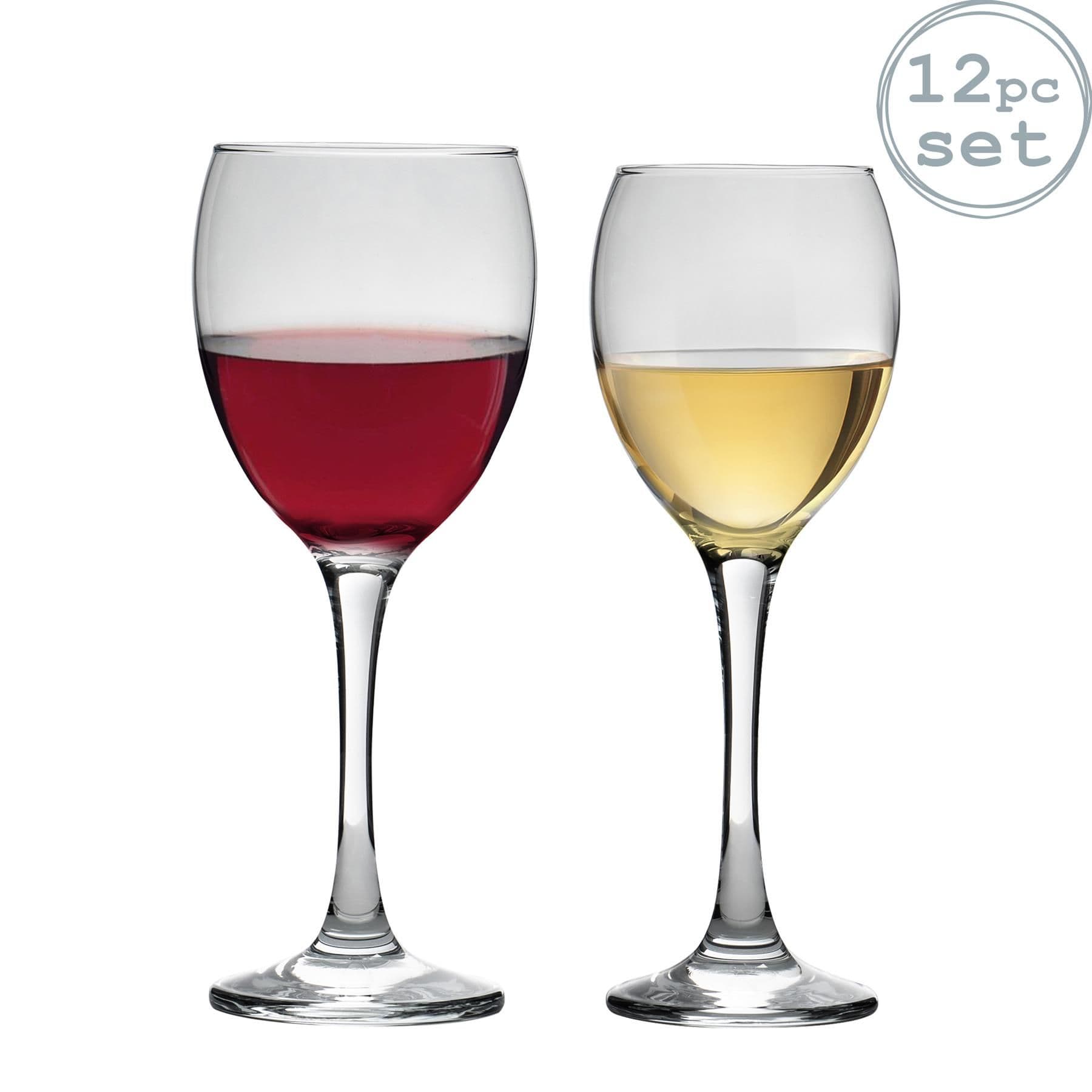 Classic Wine Glasses Set - 12pc Set