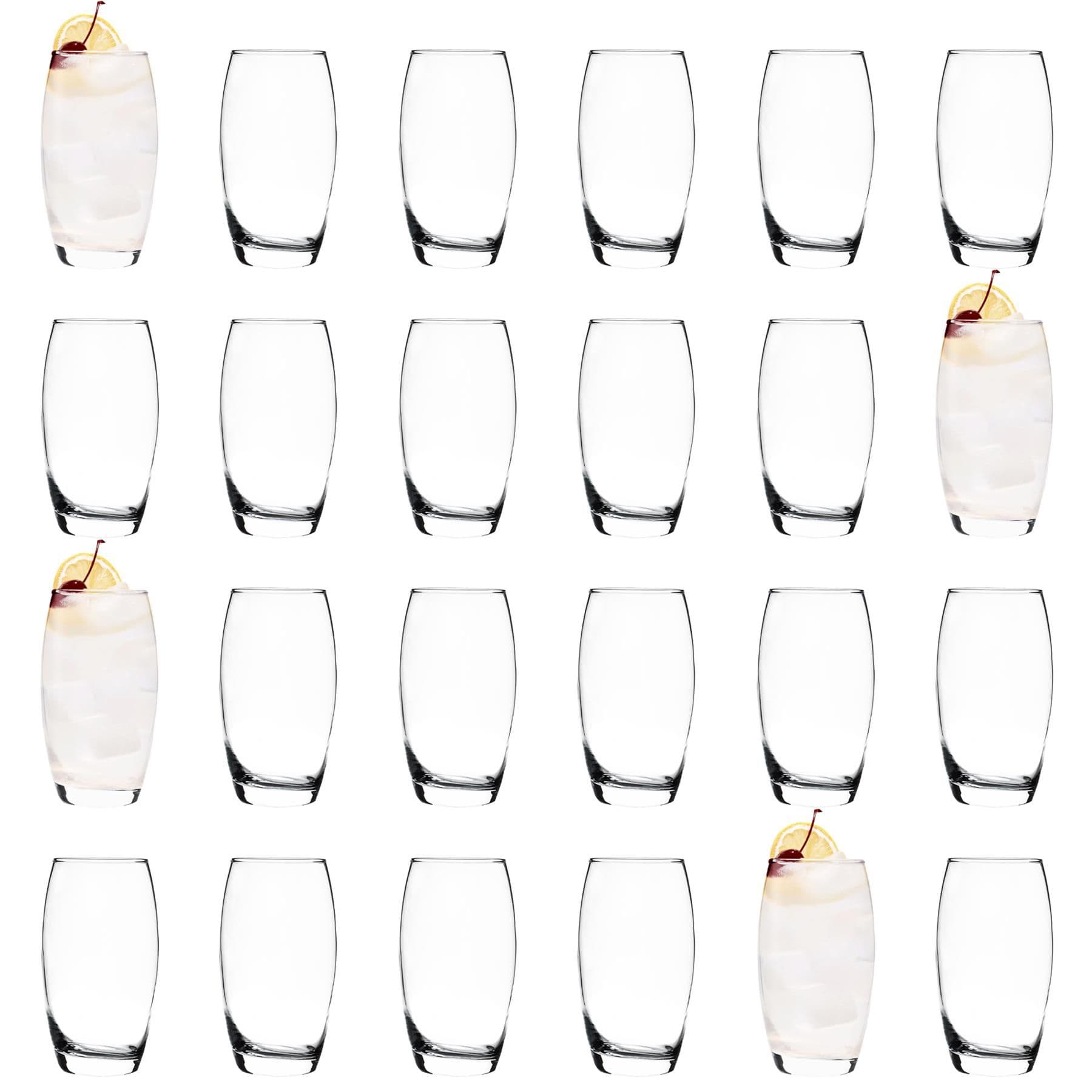 24x 510ml Hiball Glasses - 'Tondo' Range - Dishwasher Safe - By Argon Tableware