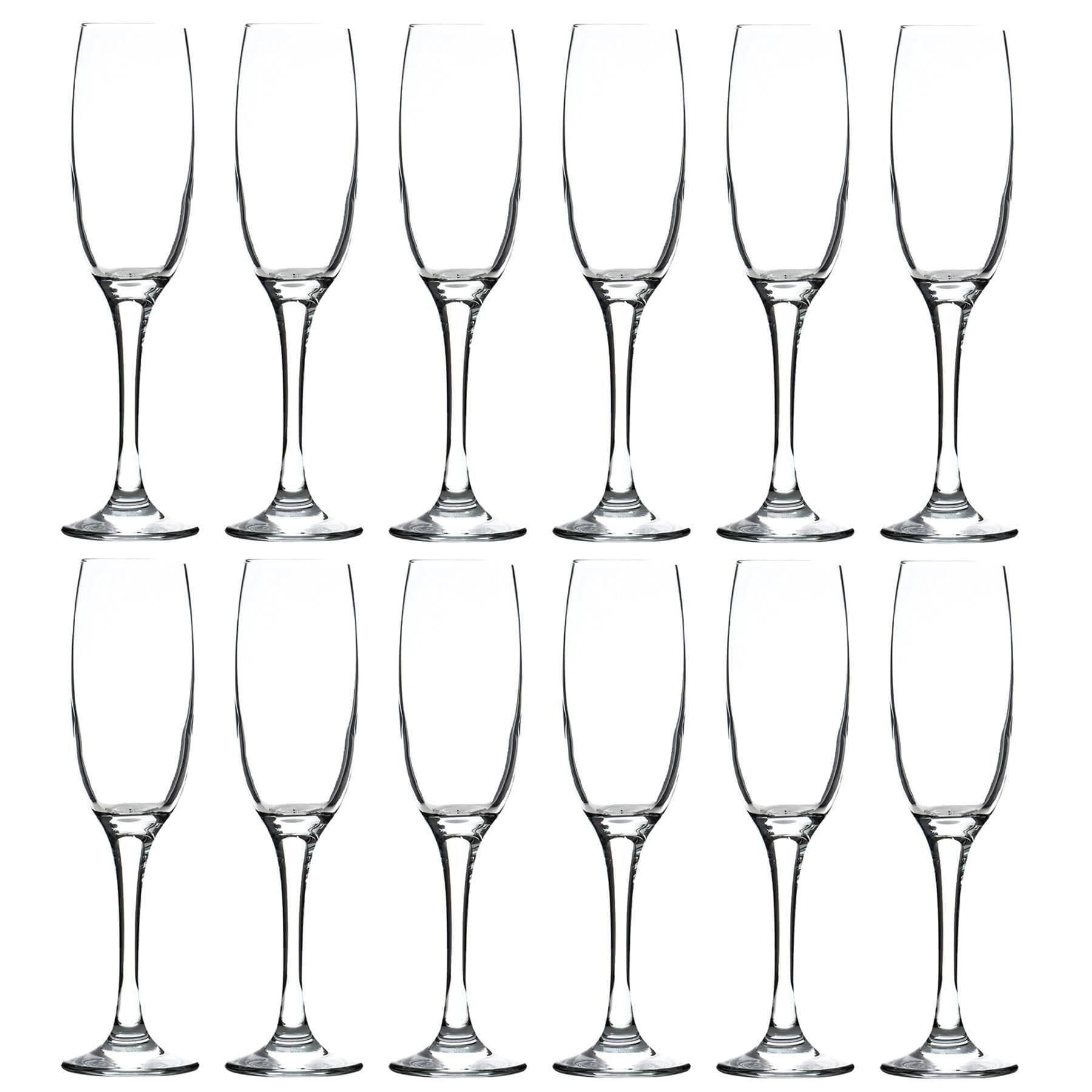 Venue Glass Champagne Flutes - 220ml - Clear - Pack of 12