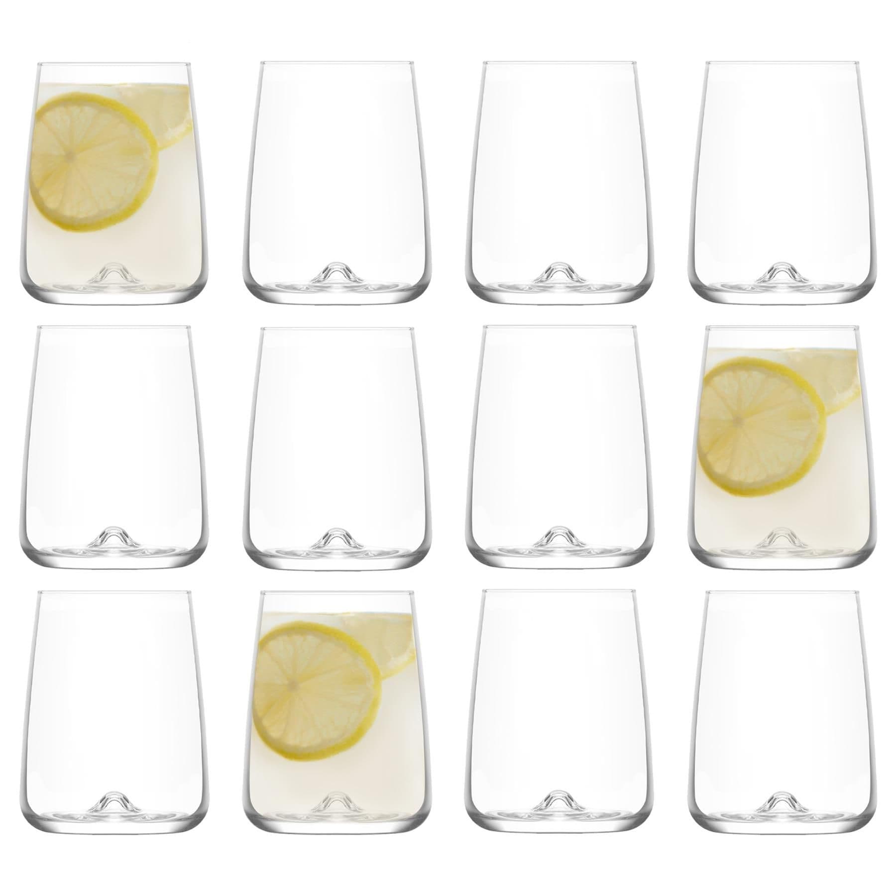Terra Tumbler Glasses - 360ml - Clear - Pack of 12