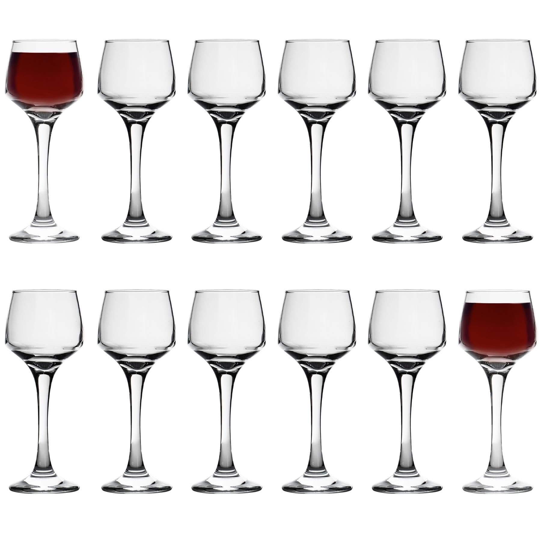 Lal Sherry Glasses - 80ml - Clear - Pack of 12