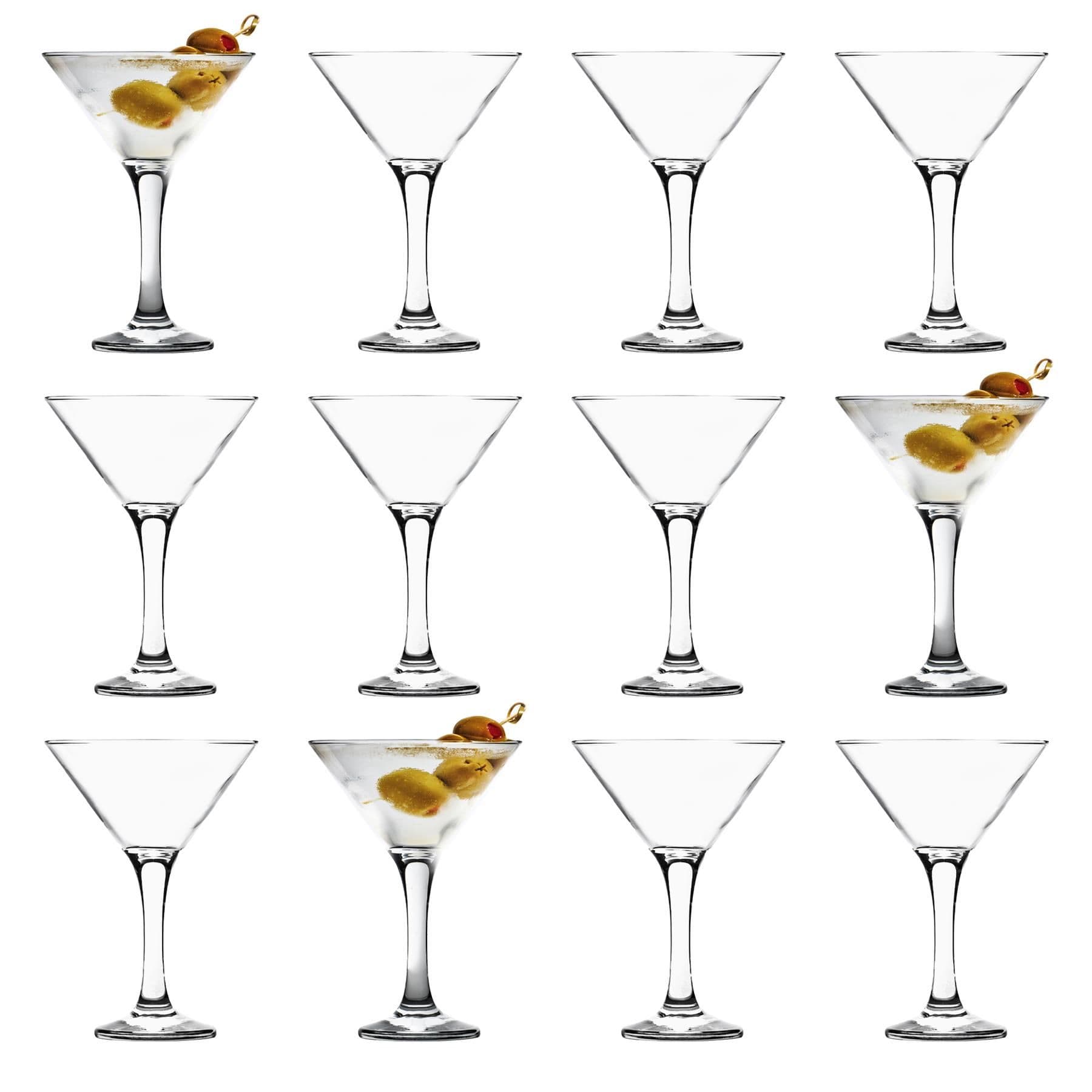 Misket Martini Glasses - 175ml - Clear - Pack of 12