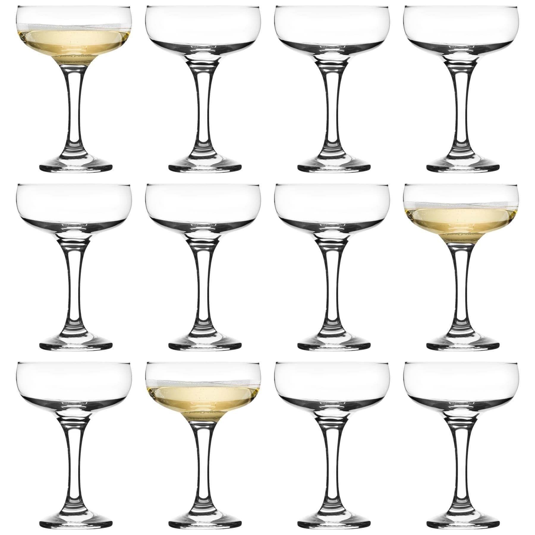 Misket Champagne Cocktail Saucers - 235ml - Clear - Pack of 12