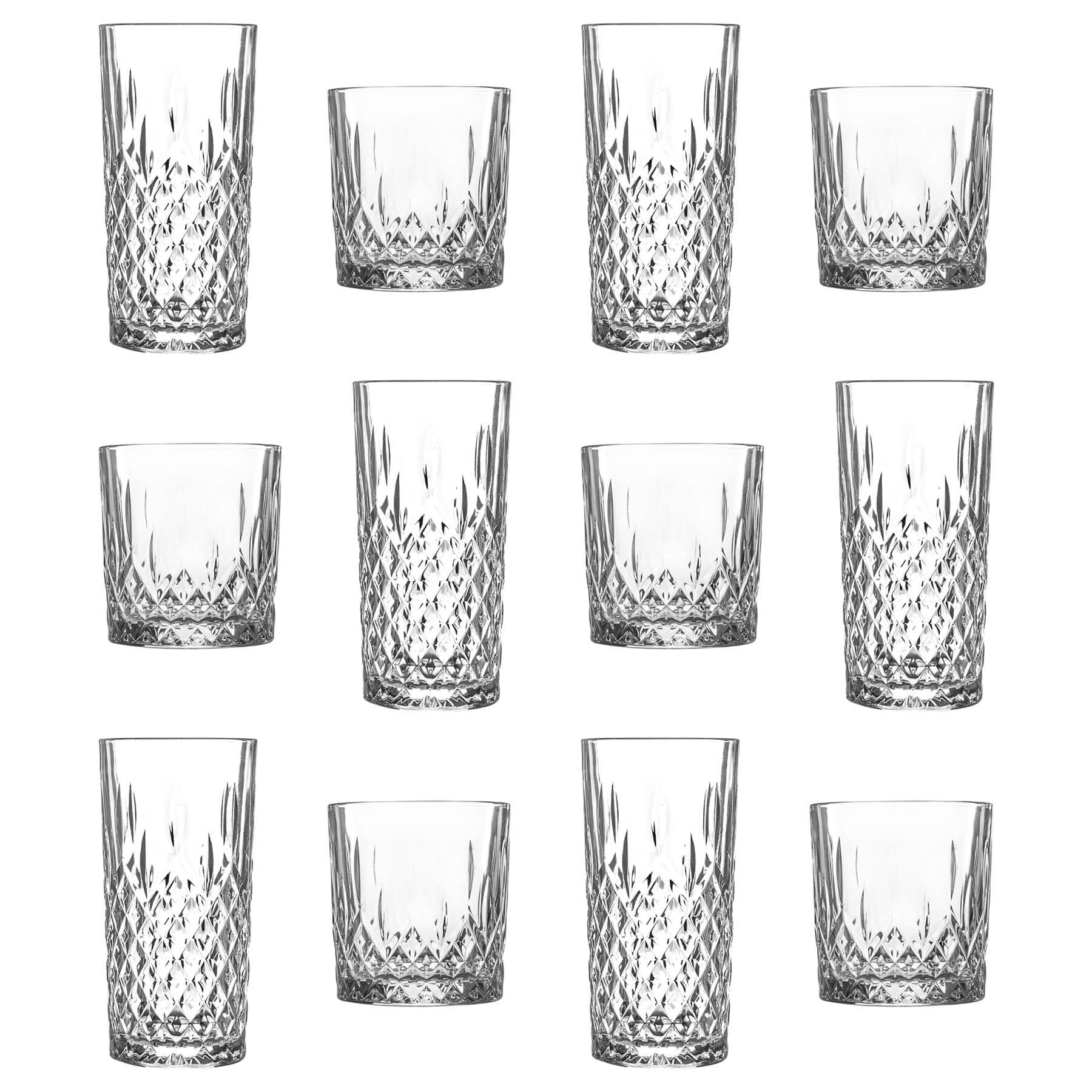 Odin Glassware 12 Piece Set - Clear