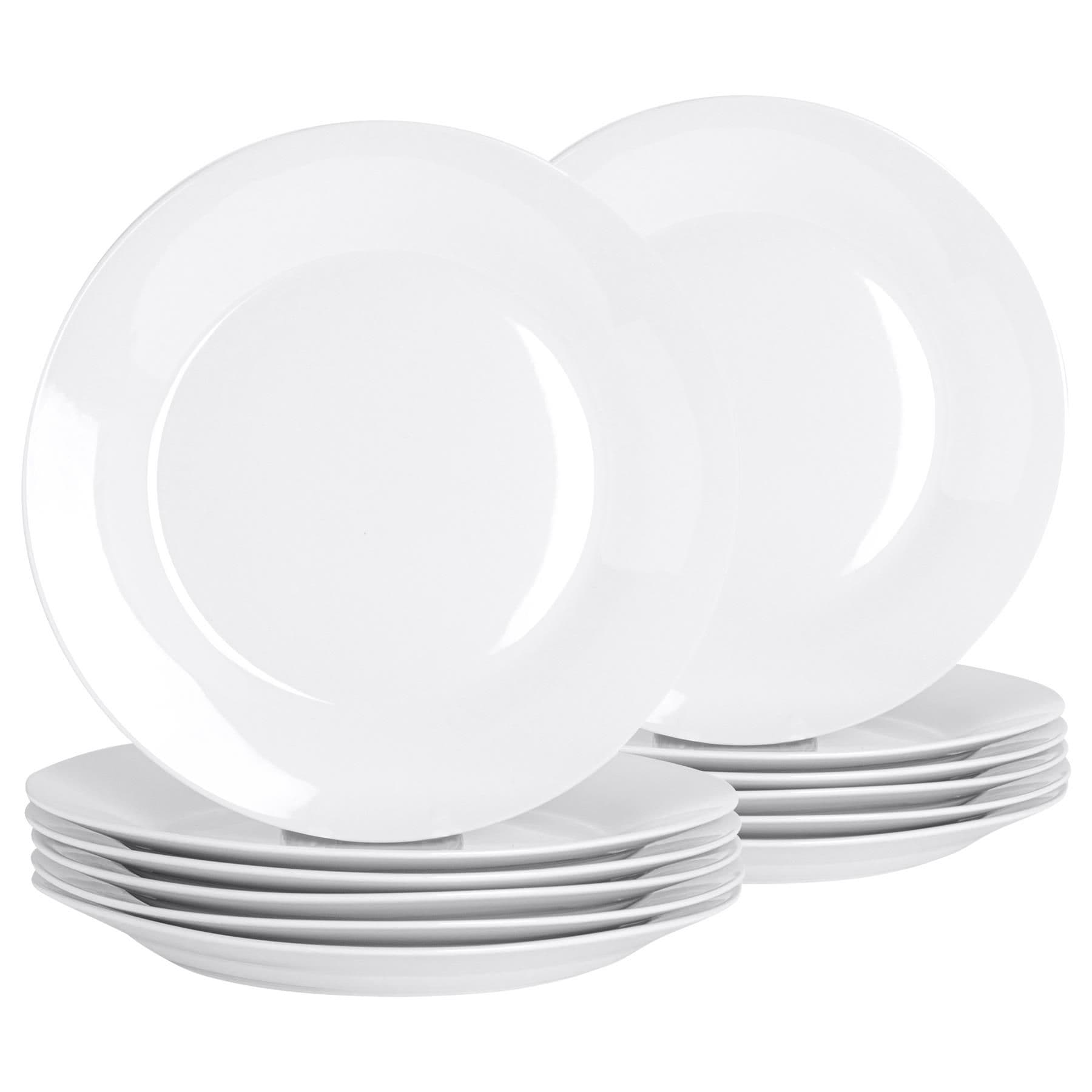 Classic White Dinner Plates - 30cm - Pack of 24