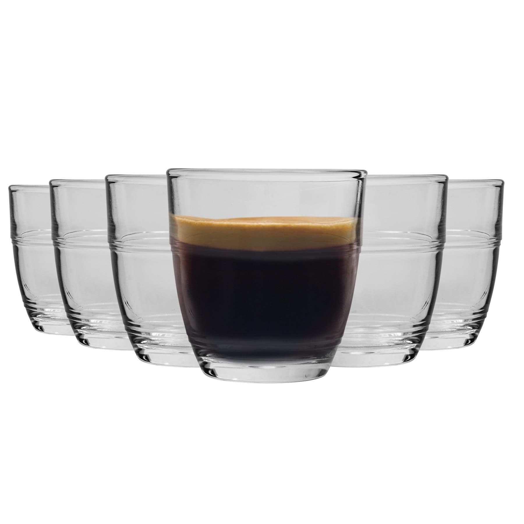 Gigogne Shot Glass Espresso Cups - 90ml Drinking Glasses - Pack of 12