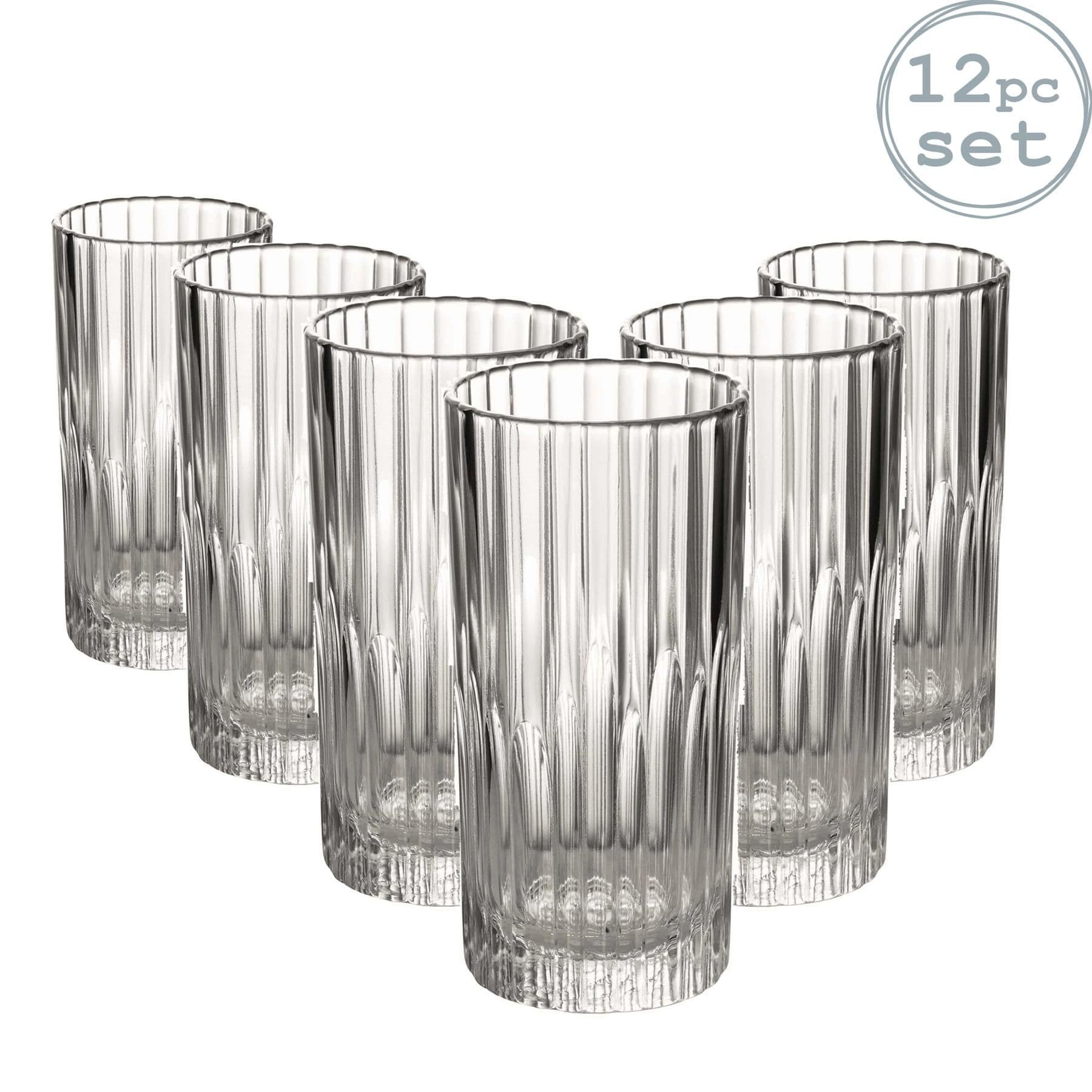 Manhattan Vintage Collins Glasses - 305ml - Pack of 12
