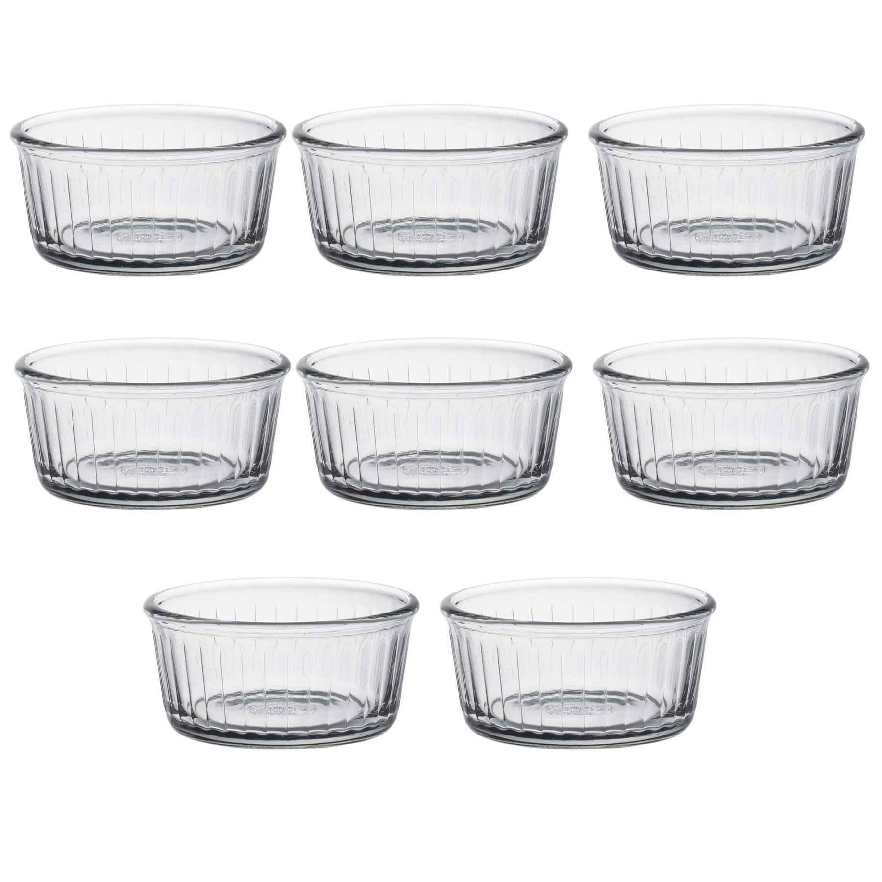 Oven Chef Glass Ramekins for Crème Brulee, Desserts - 8.5cm - Pack of 8