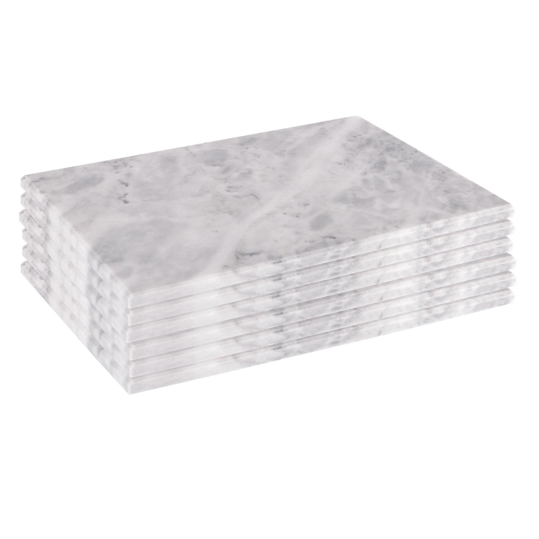 Rectangle Marble Placemats 30 x 20cm Pack of 6