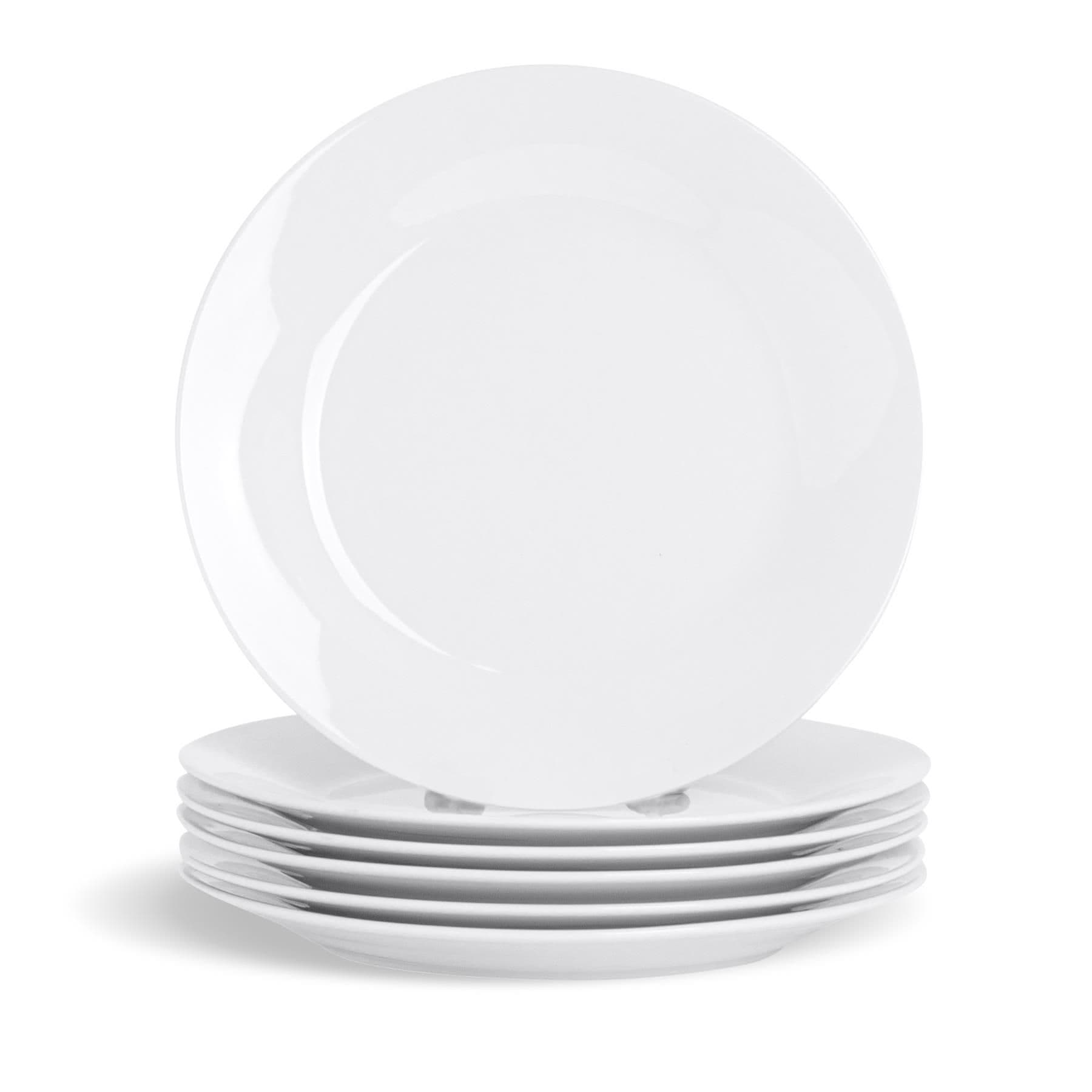 Classic White Dessert Plates 19cm Pack of 6