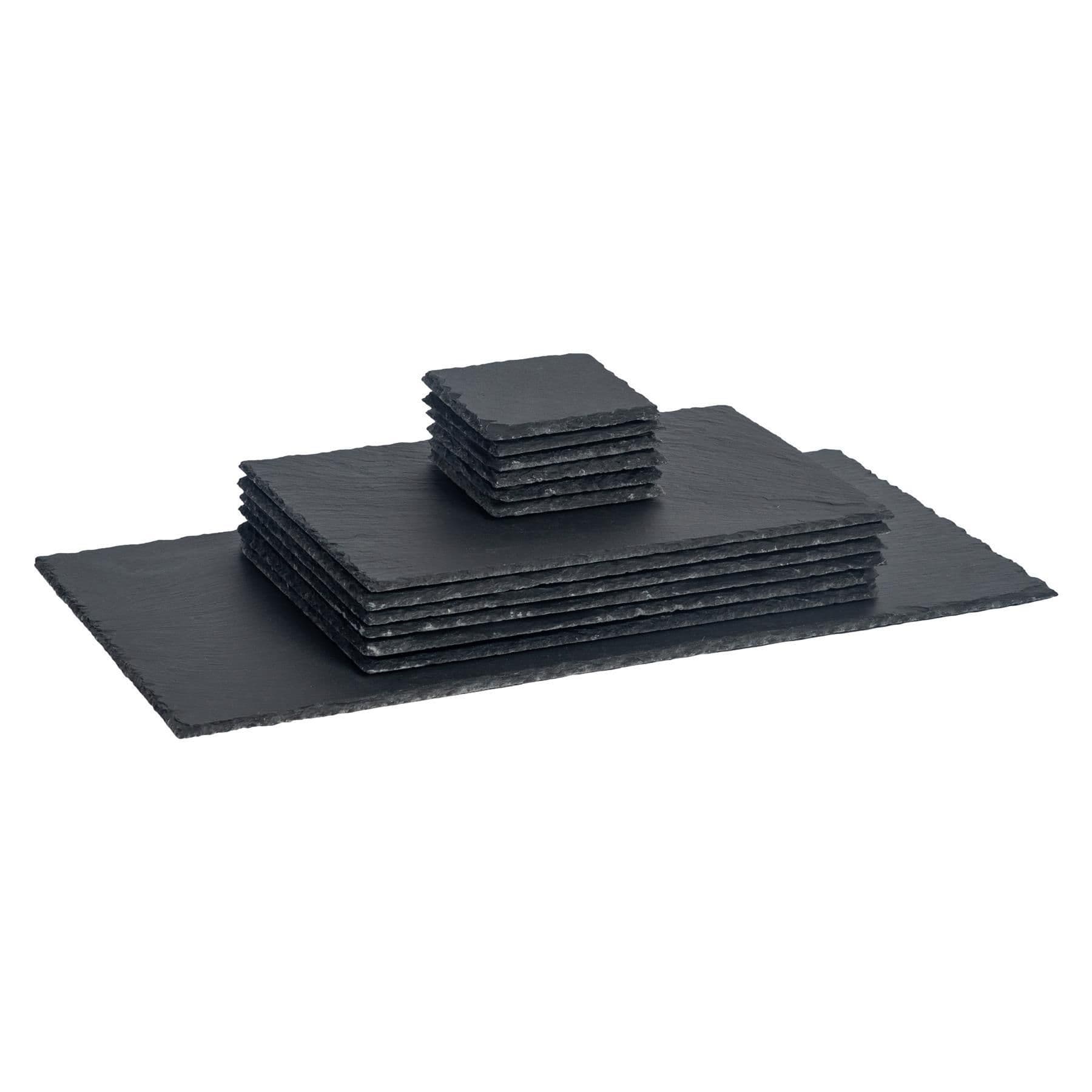 13 Piece Rectangle Slate Placemats & Coasters Set